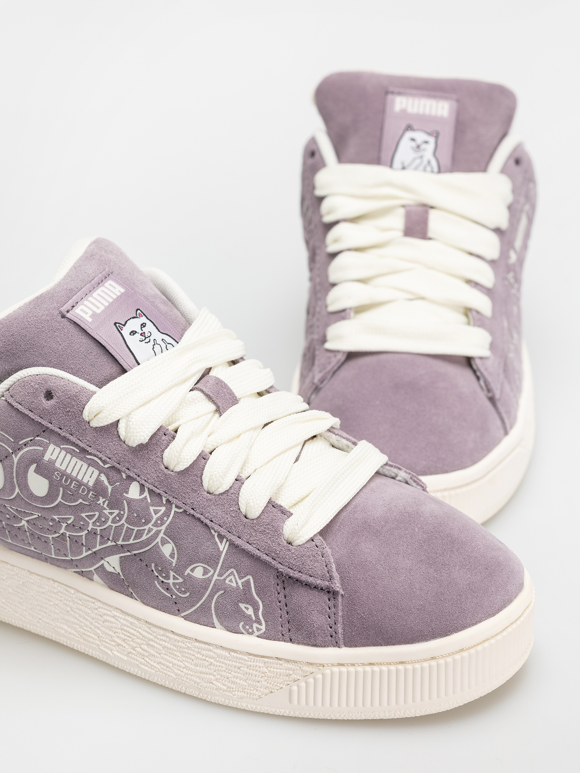 Puma X RipNDip Suede XL Shoes - violet (raisin/warm white)