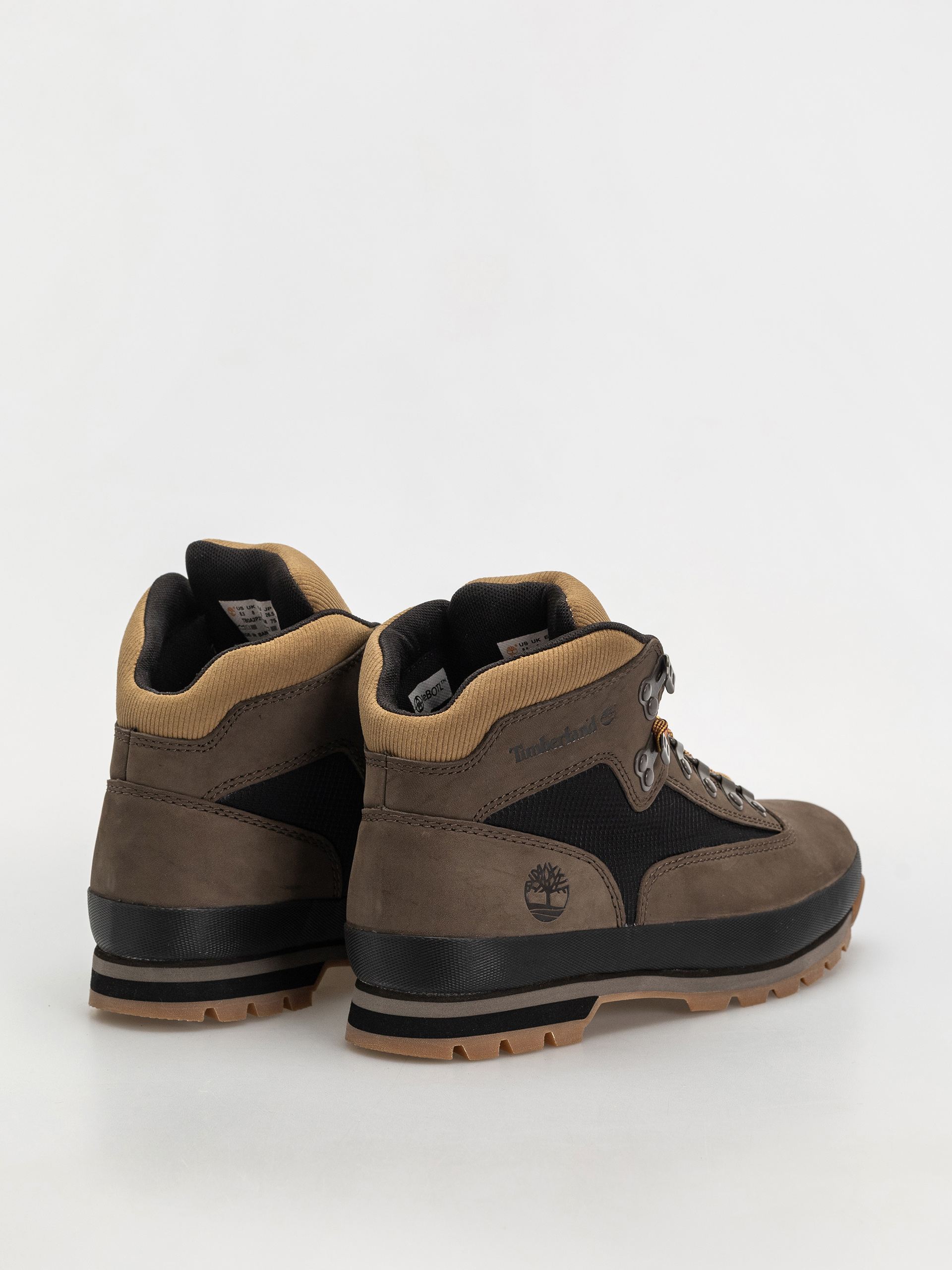 Timberland Euro Hiker winter shoes (dark brown nubuck w black)