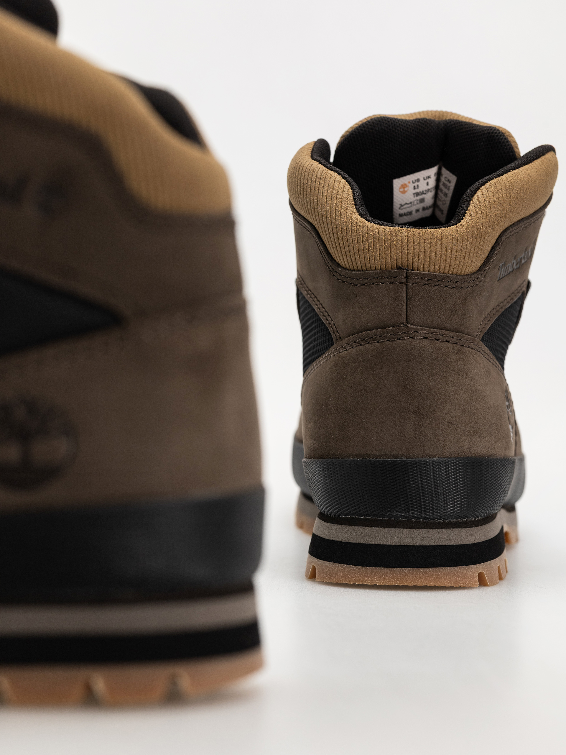Timberland zimowe Euro Hiker Shoes (dark brown nubuck w black)