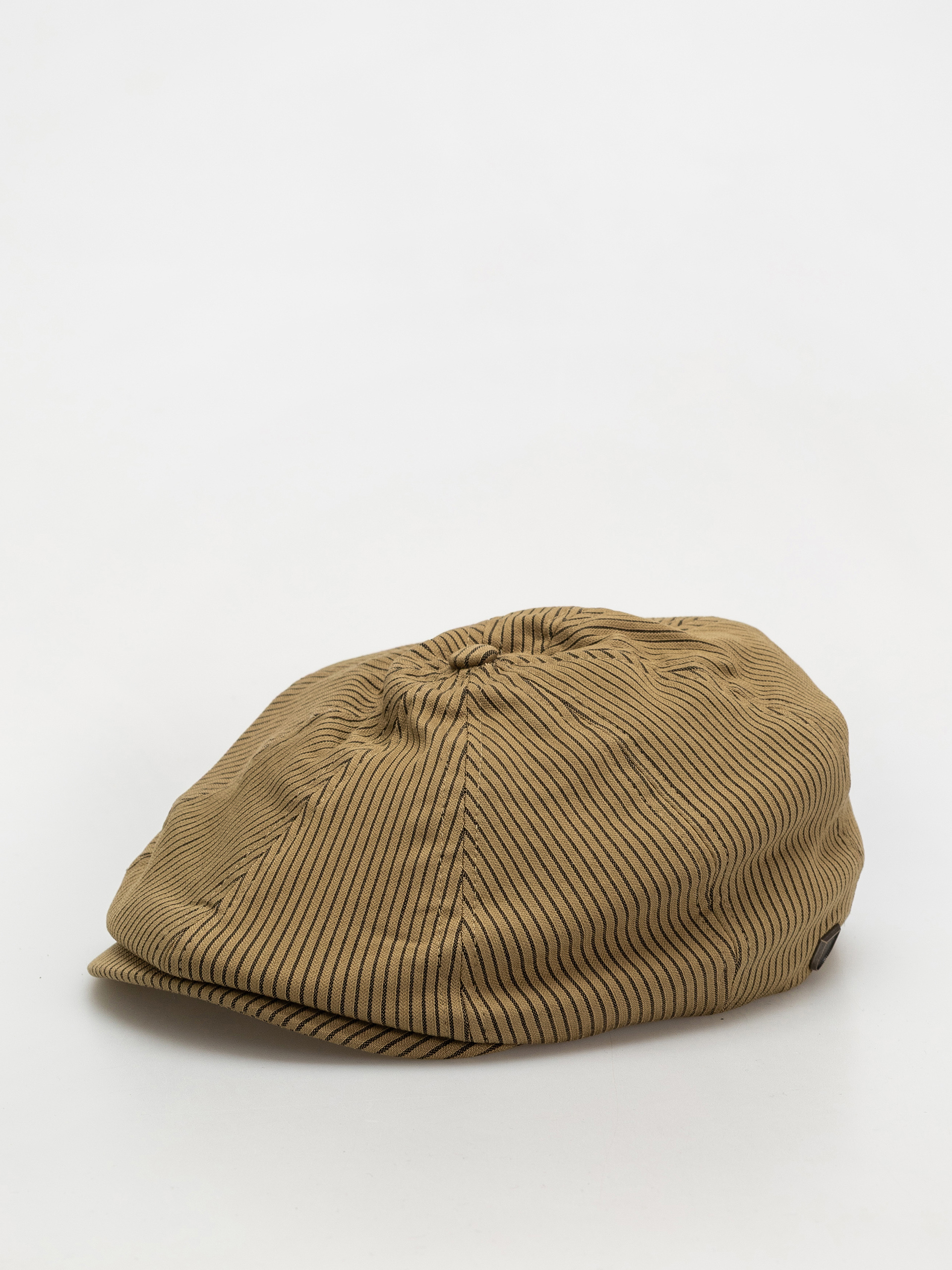 Brixton Brood Snap Cap Schirmmu00fctze (dark tan/black hickory stripe)