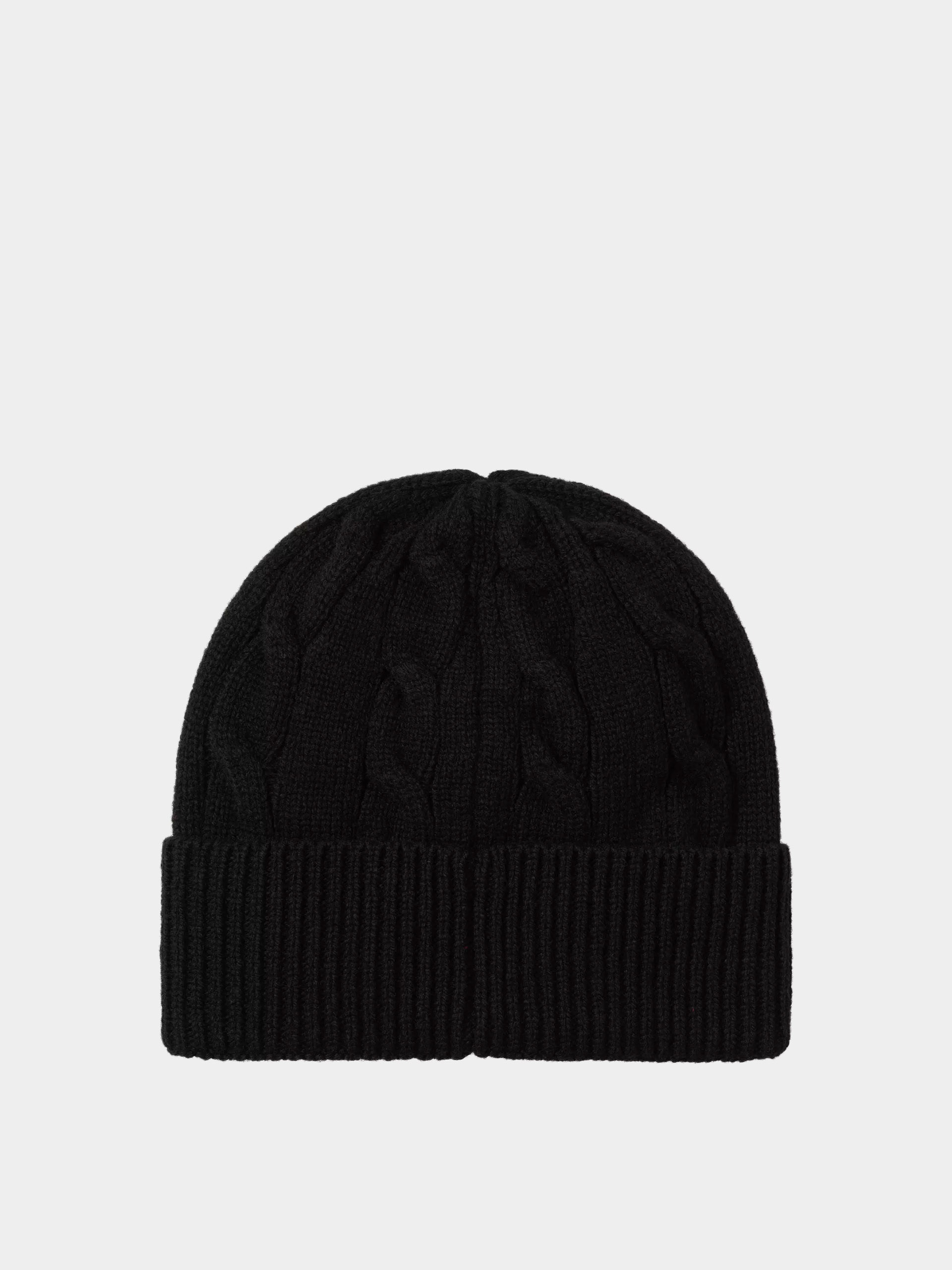 Carhartt WIP Mütze Signature Cable (black/salt)
