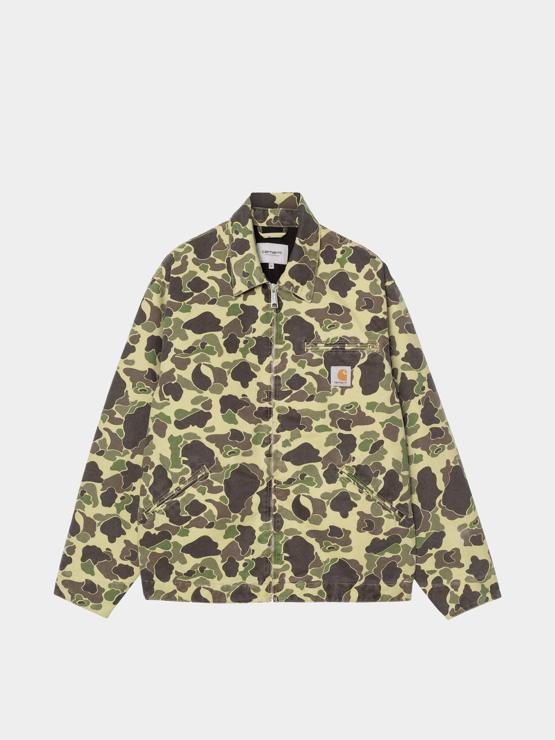 Carhartt WIP Jacket Duck Detroit - camo (camo duck/green/stone washed)