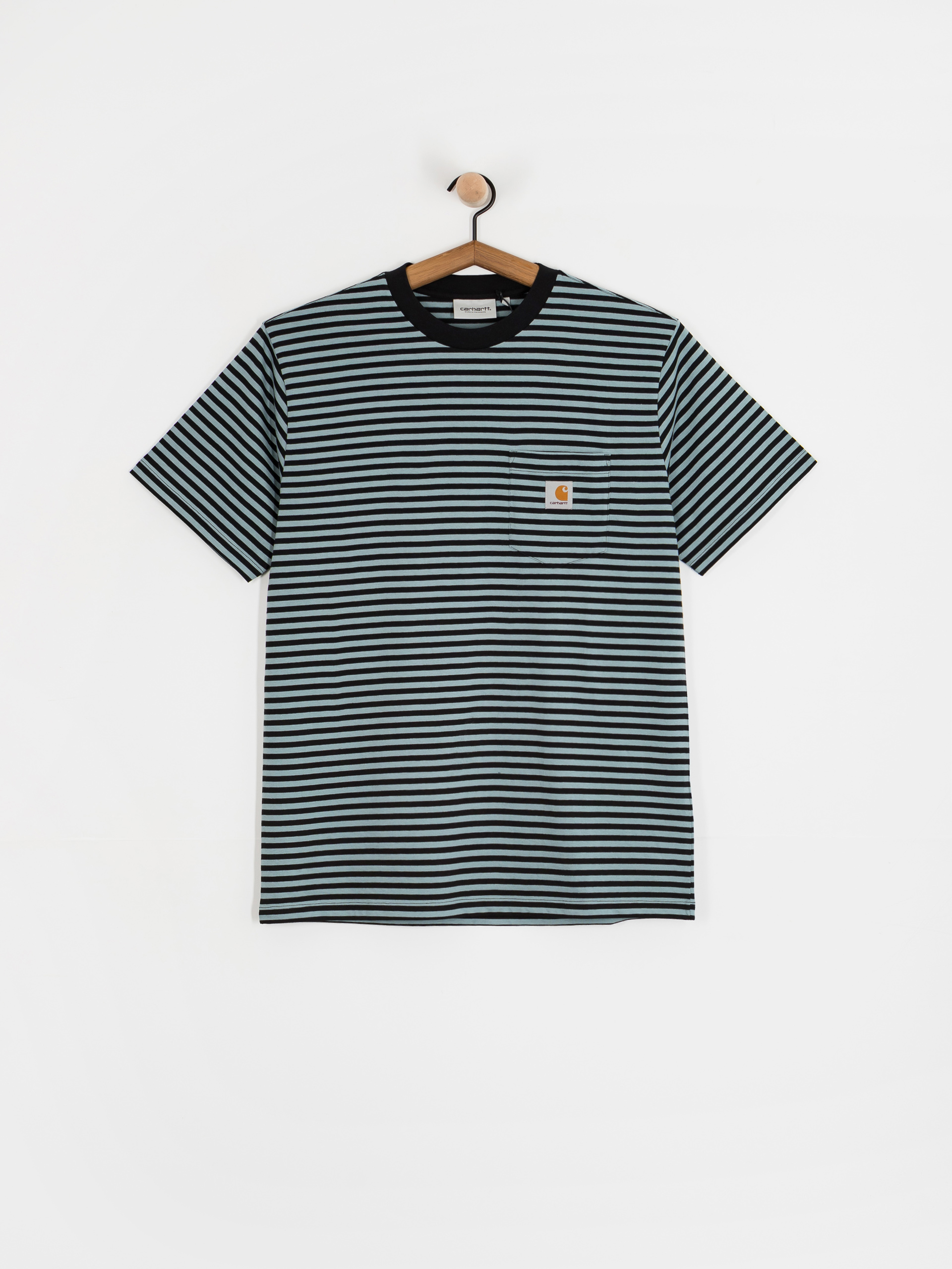 Carhartt WIP Verner Pocket T-Shirt (verner stripe/black/citadel)