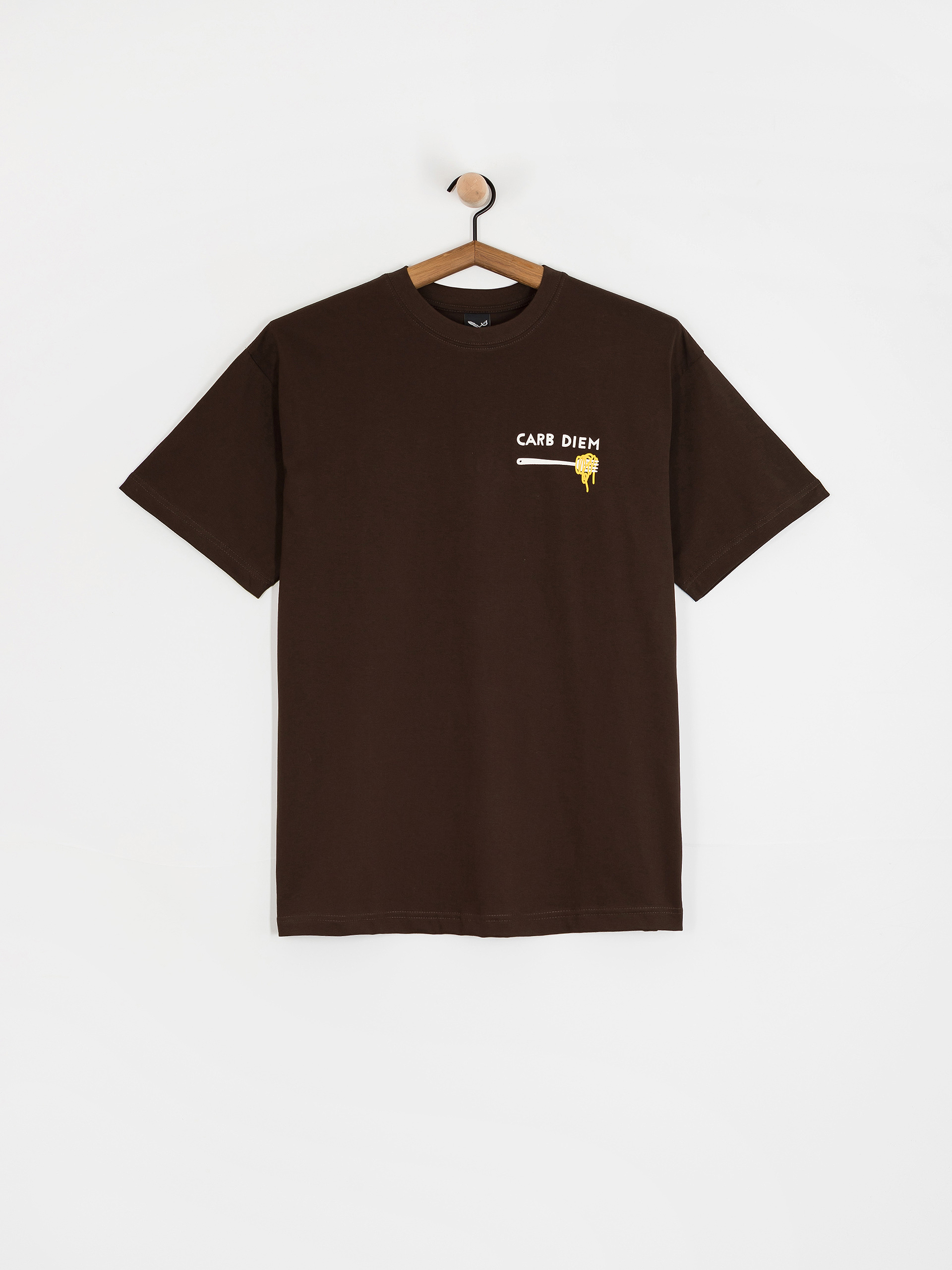 Iriedaily T-Shirt Pasta Obsessed (dark coffee)