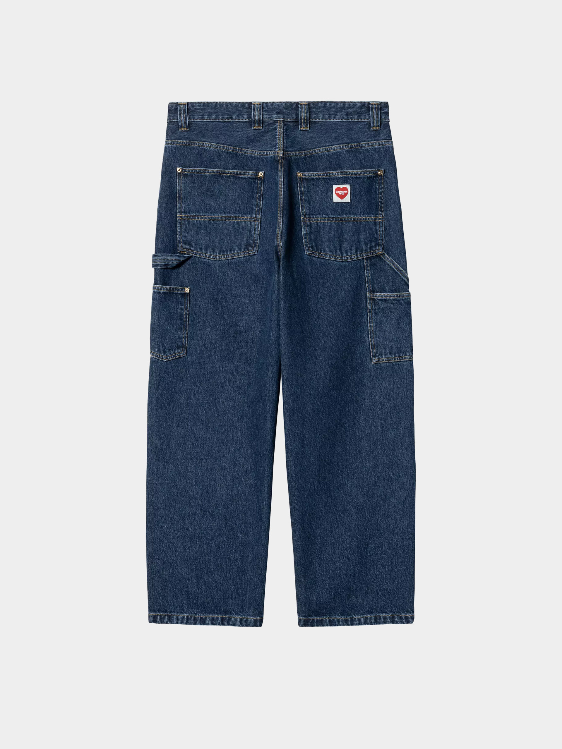 Carhartt WIP Pants Nash Double Knee - blue (blue/stone washed)