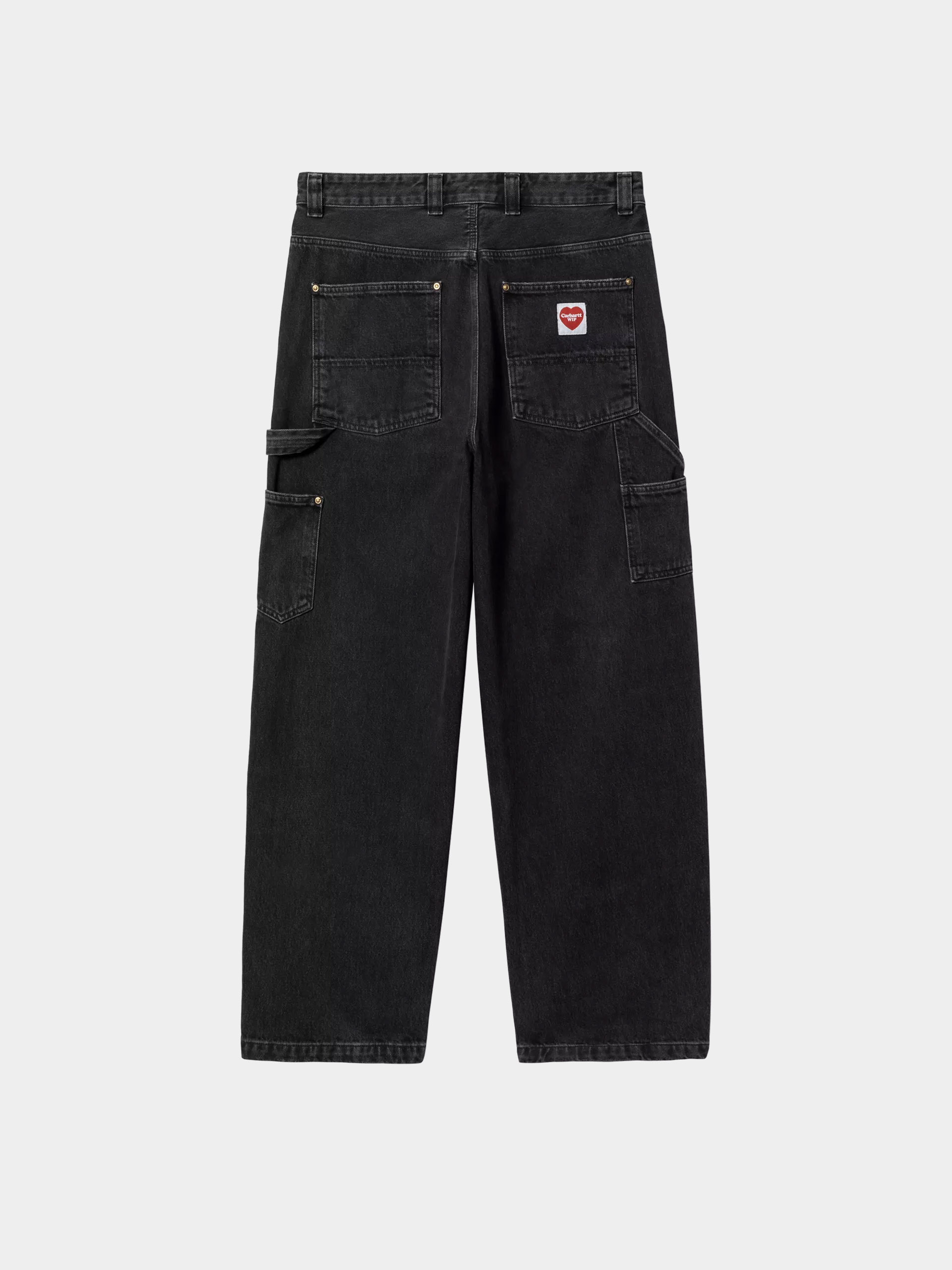 Carhartt WIP Pants Nash Double Knee - black (black/stone washed)