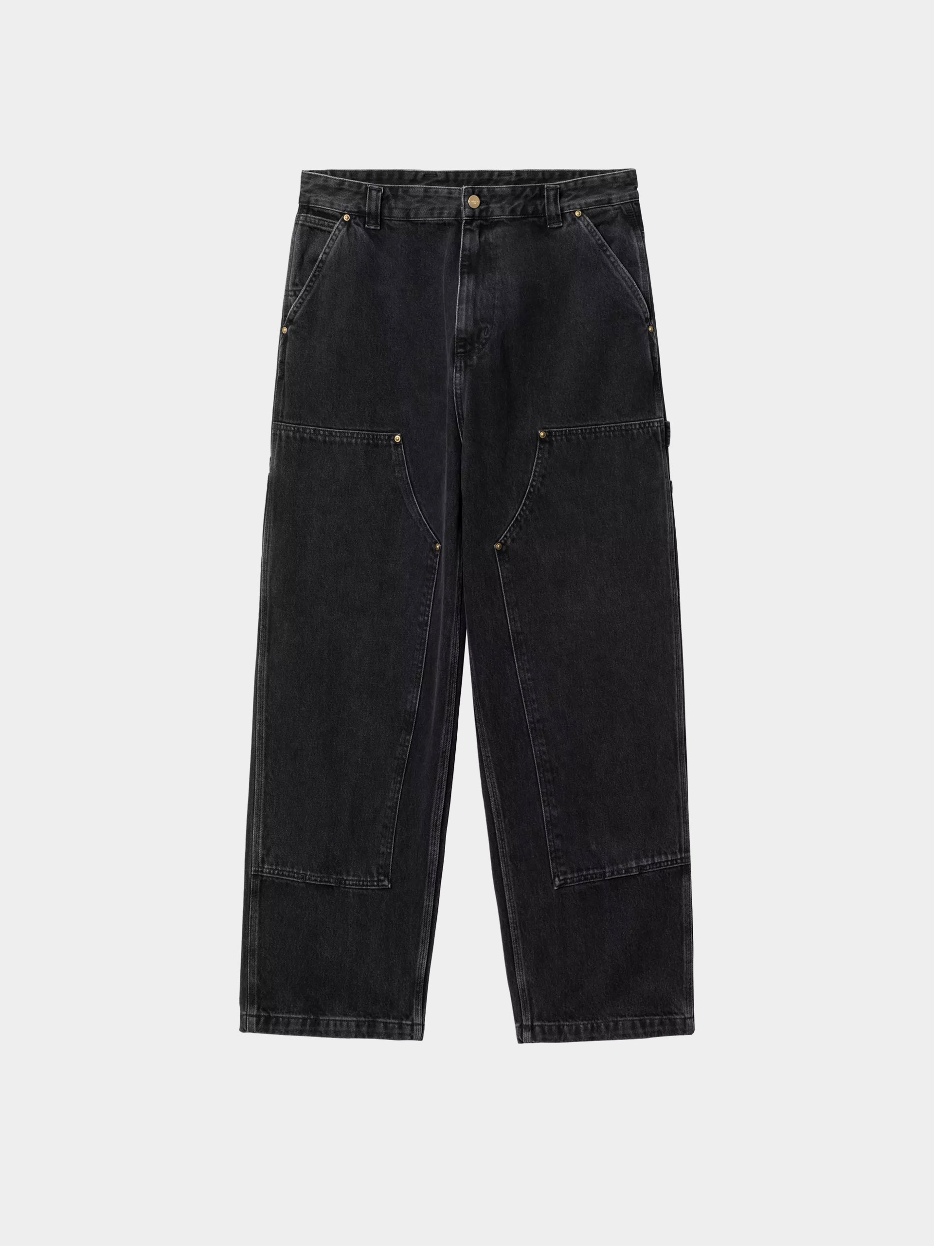 Carhartt WIP Hose Nash Double Knee (black/stone washed)