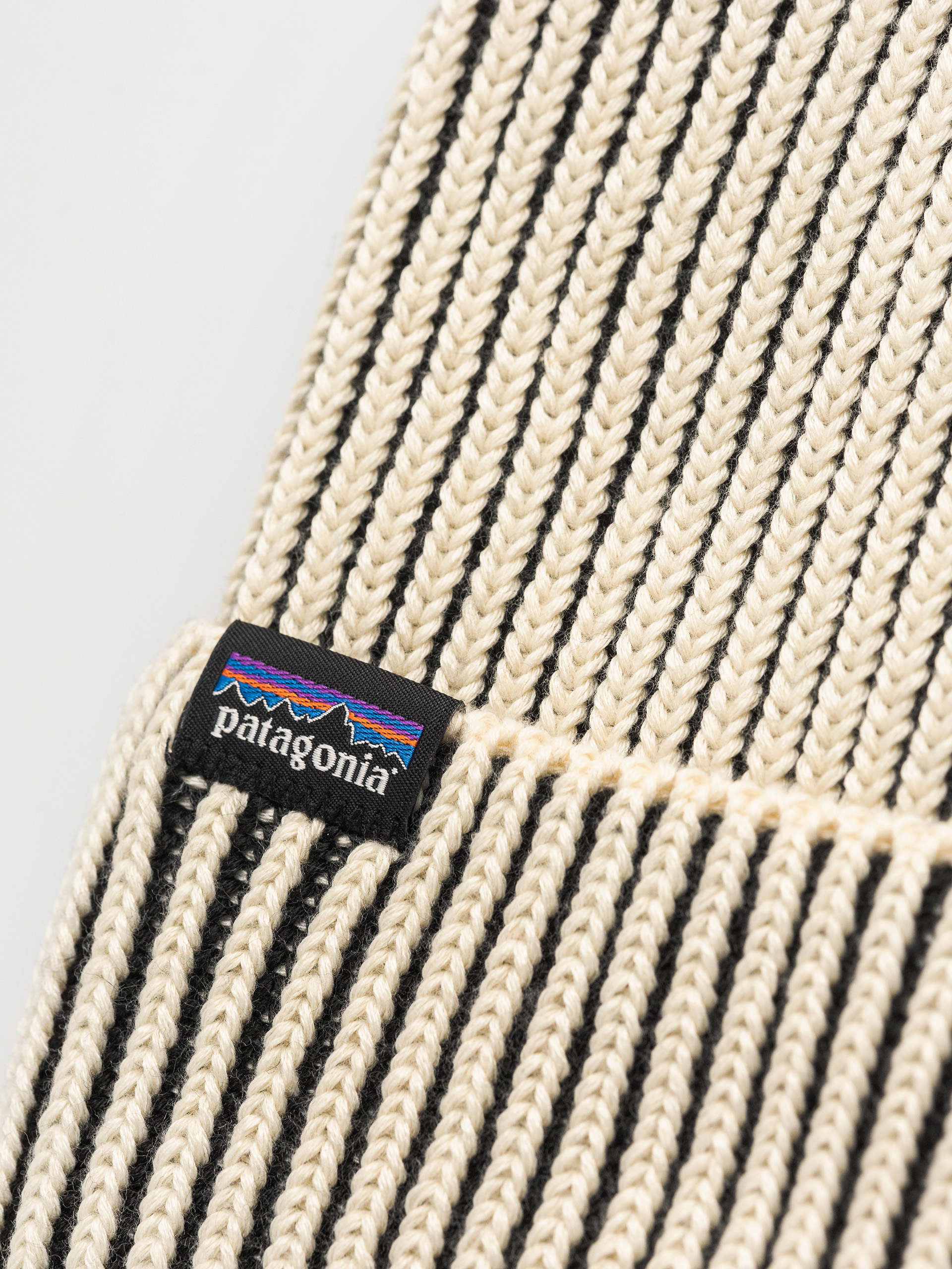 Patagonia Fishermans Rolled Mütze (contrast stripe black)