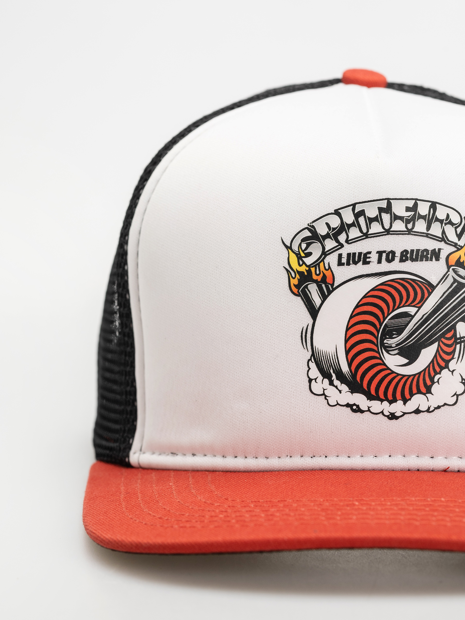 Spitfire Burnout Cap (white/red/black)