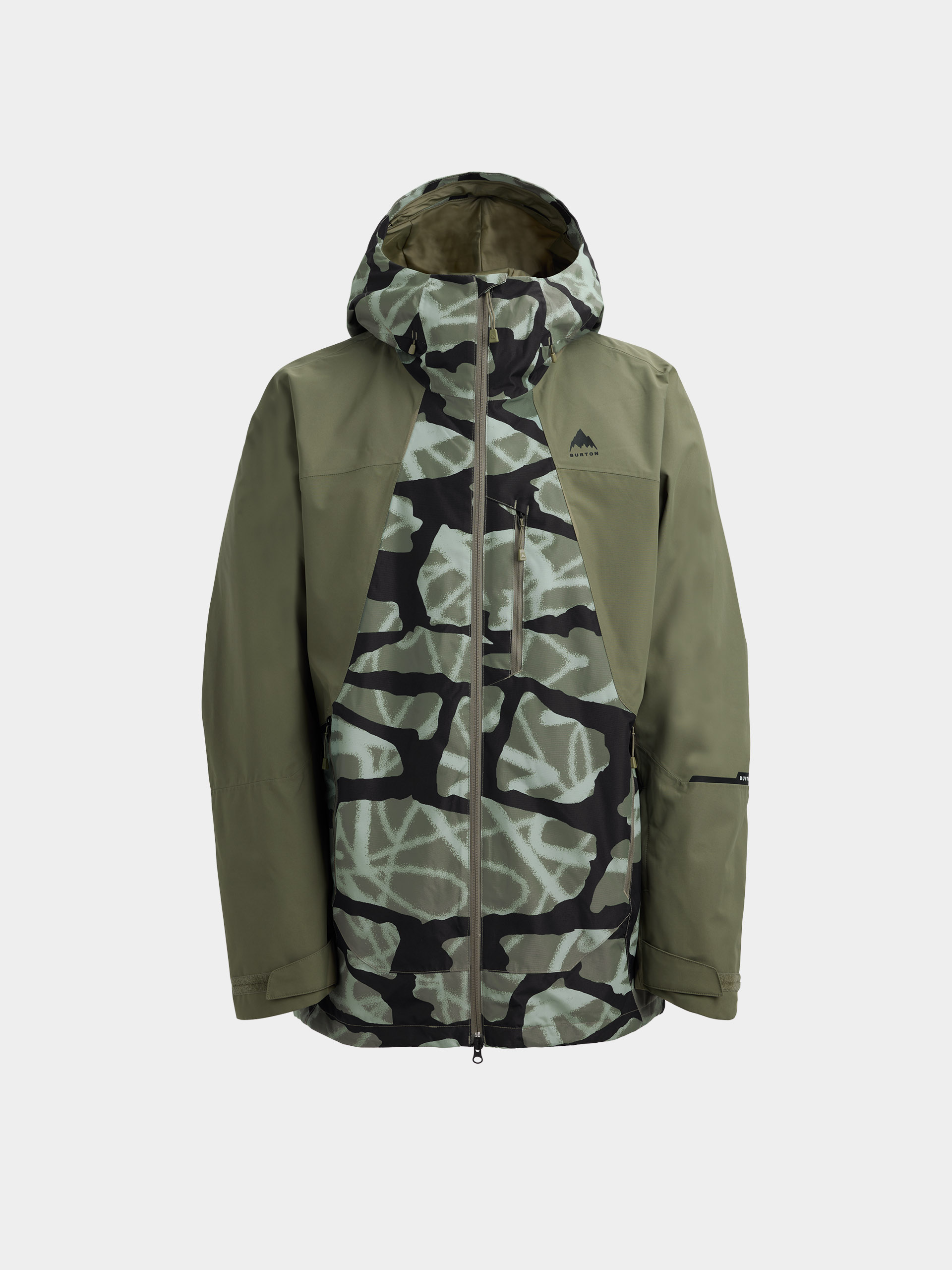 Herren Burton Snowboard Jacke Reserve 2L (graffiti camo/forest moss)
