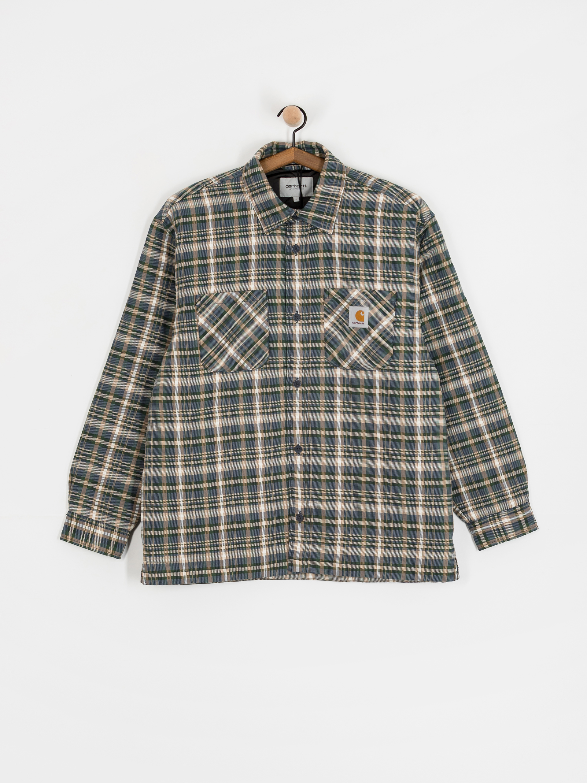 Carhartt WIP Jacket Cronyn - navy blue (cronyn check/dark navy)