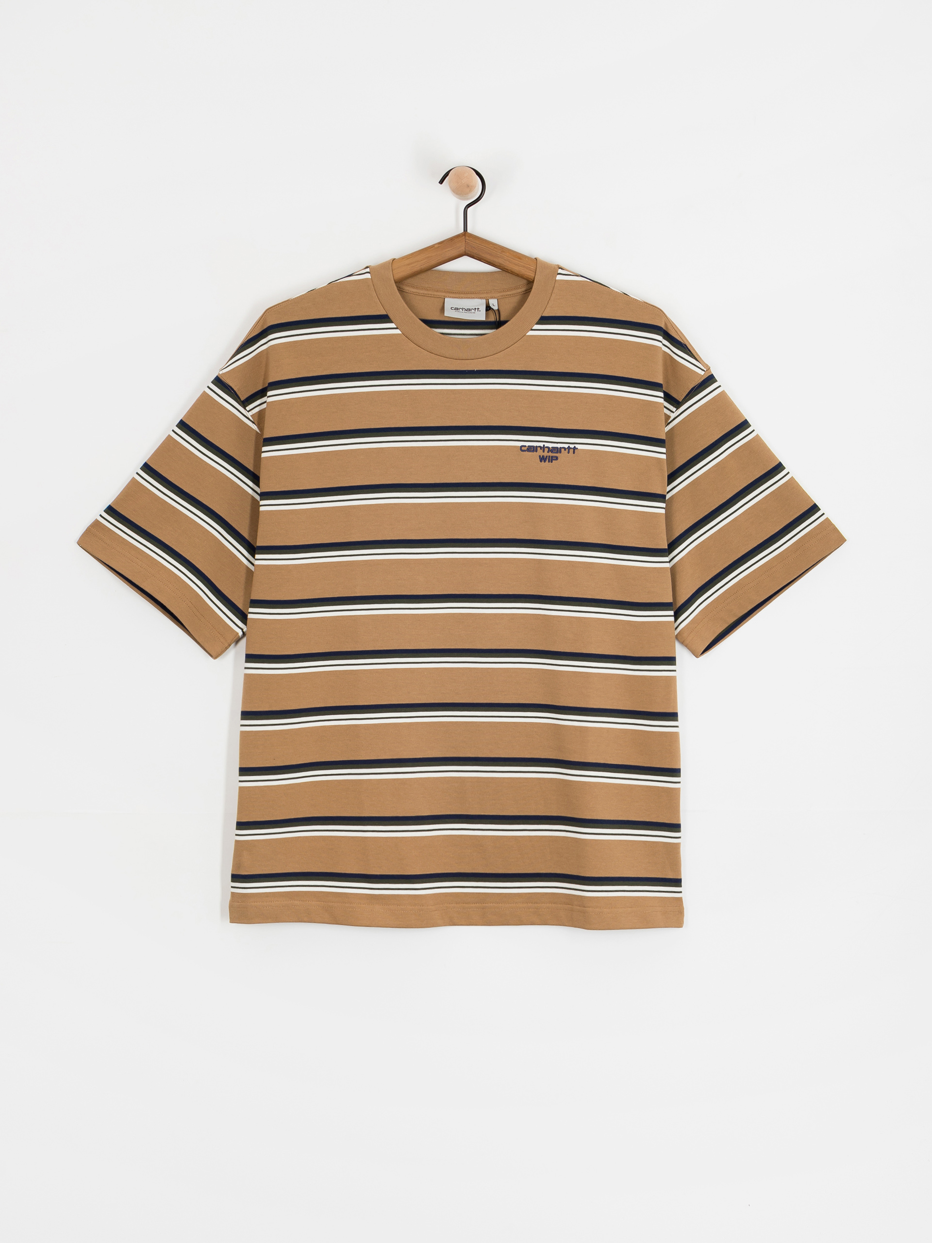 Carhartt WIP Holm T-Shirt (holm stripe/peanut)