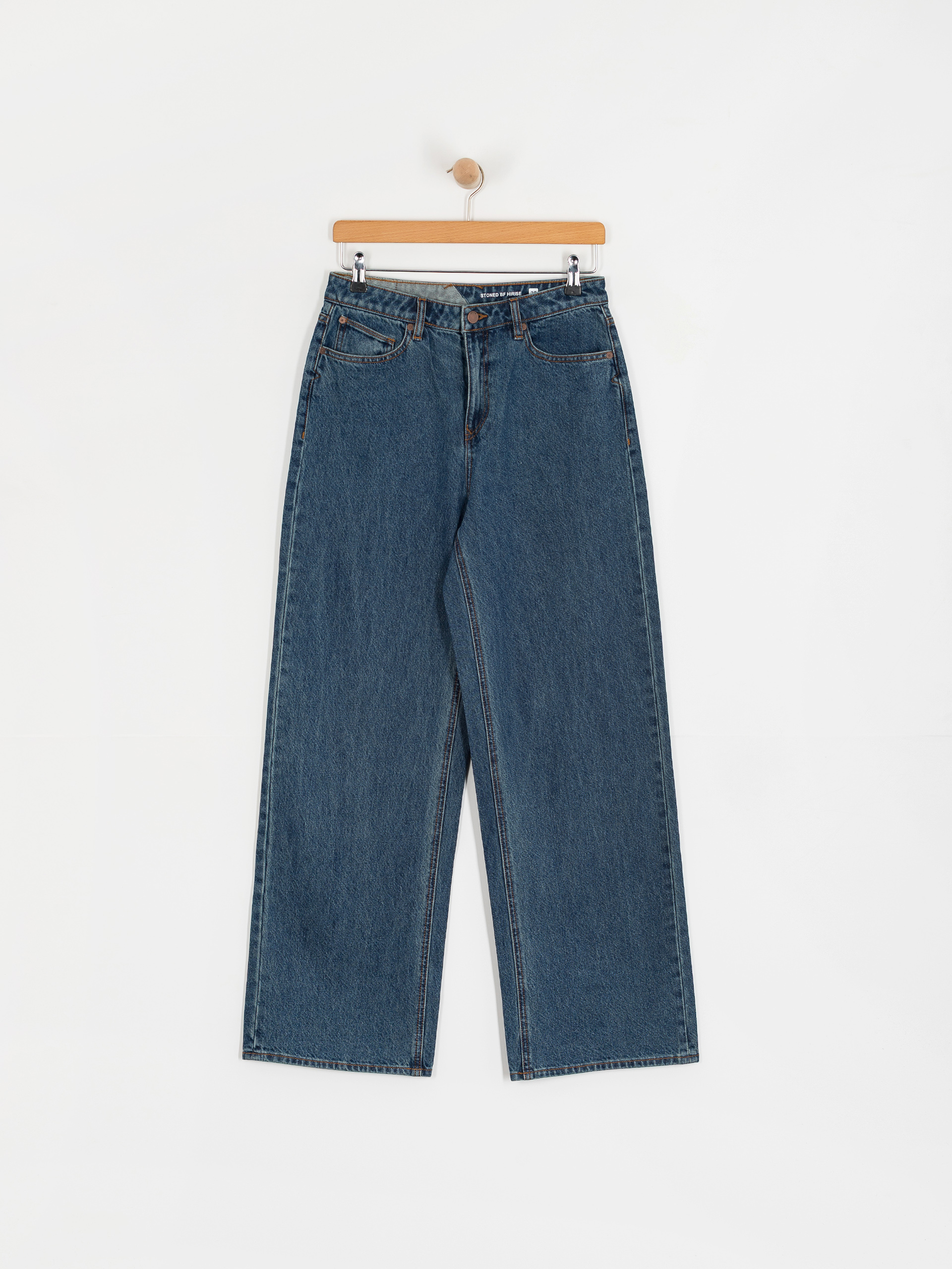 Volcom Pants Stoned Bf Hirise Wmn (indigo ridge wash)