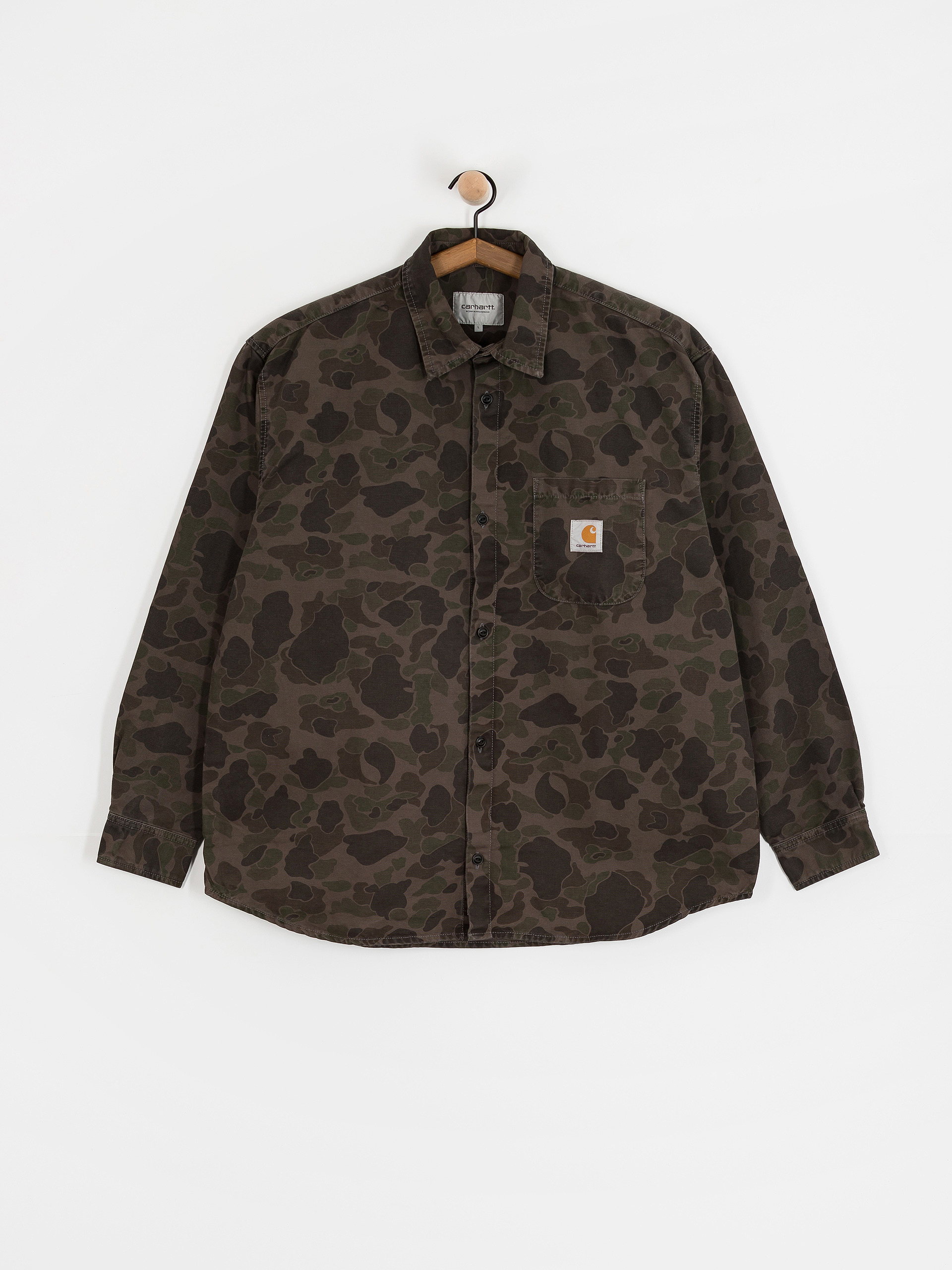 Carhartt WIP Duck Shirt (camo duck/green/porphyry/garment dyed)