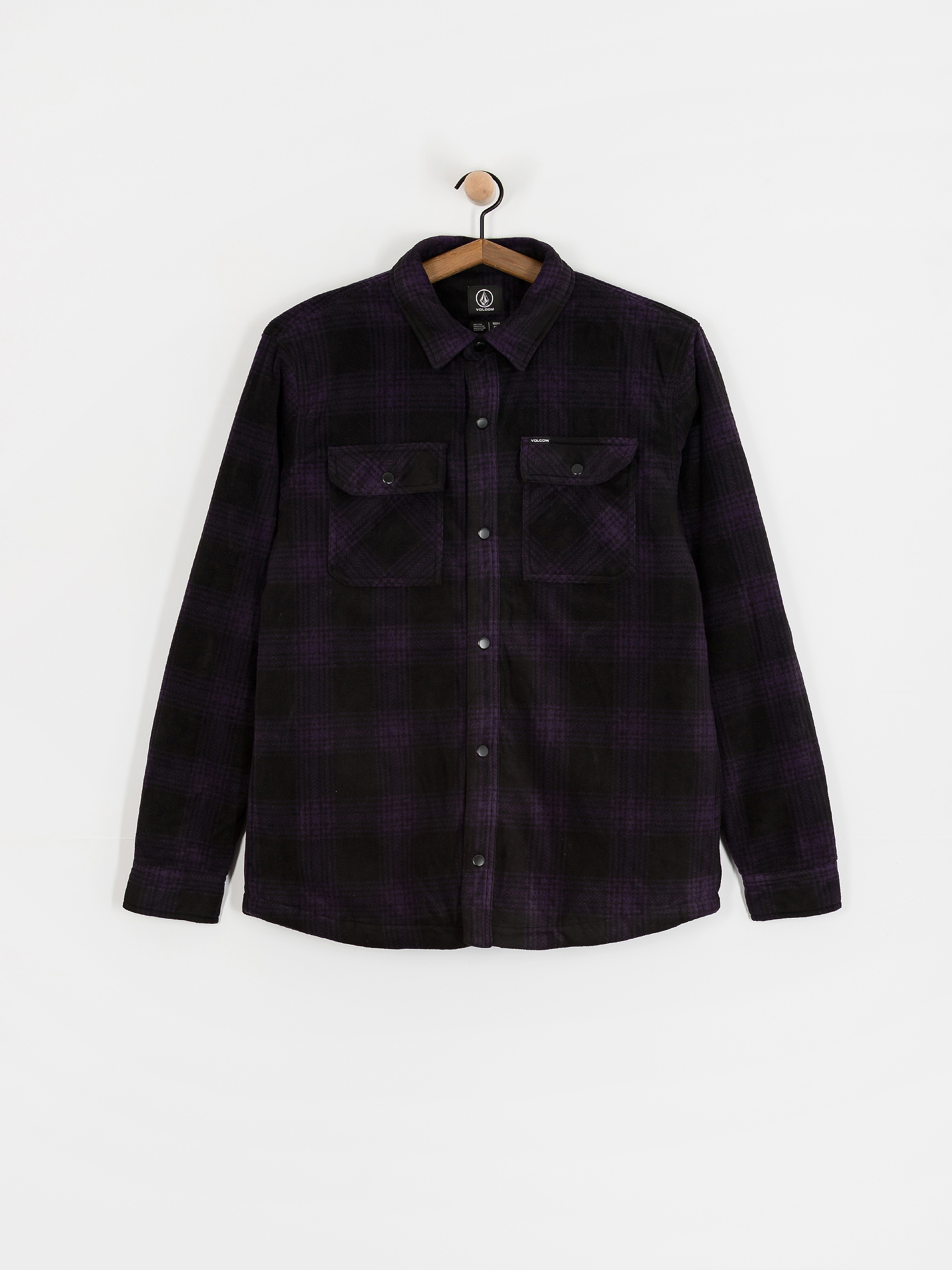 Volcom Bowered Fleece Shirt (dark purple)