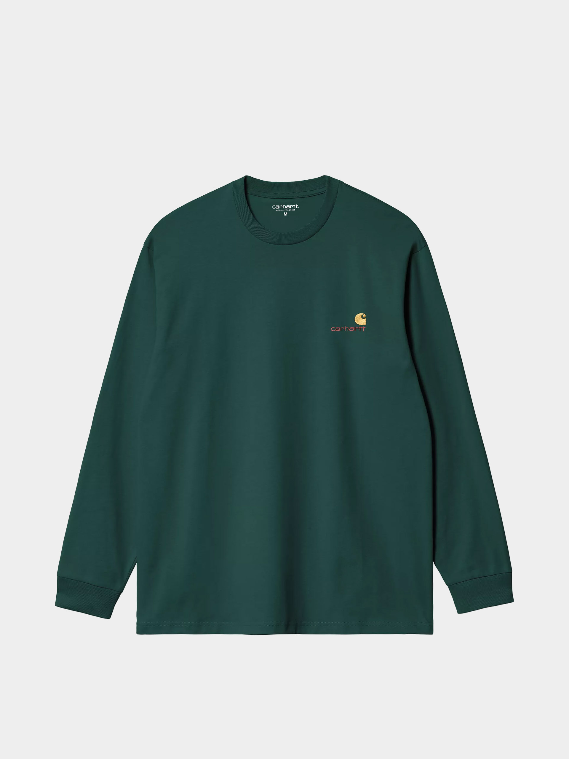 Carhartt WIP Longsleeve American Script (dark fir)