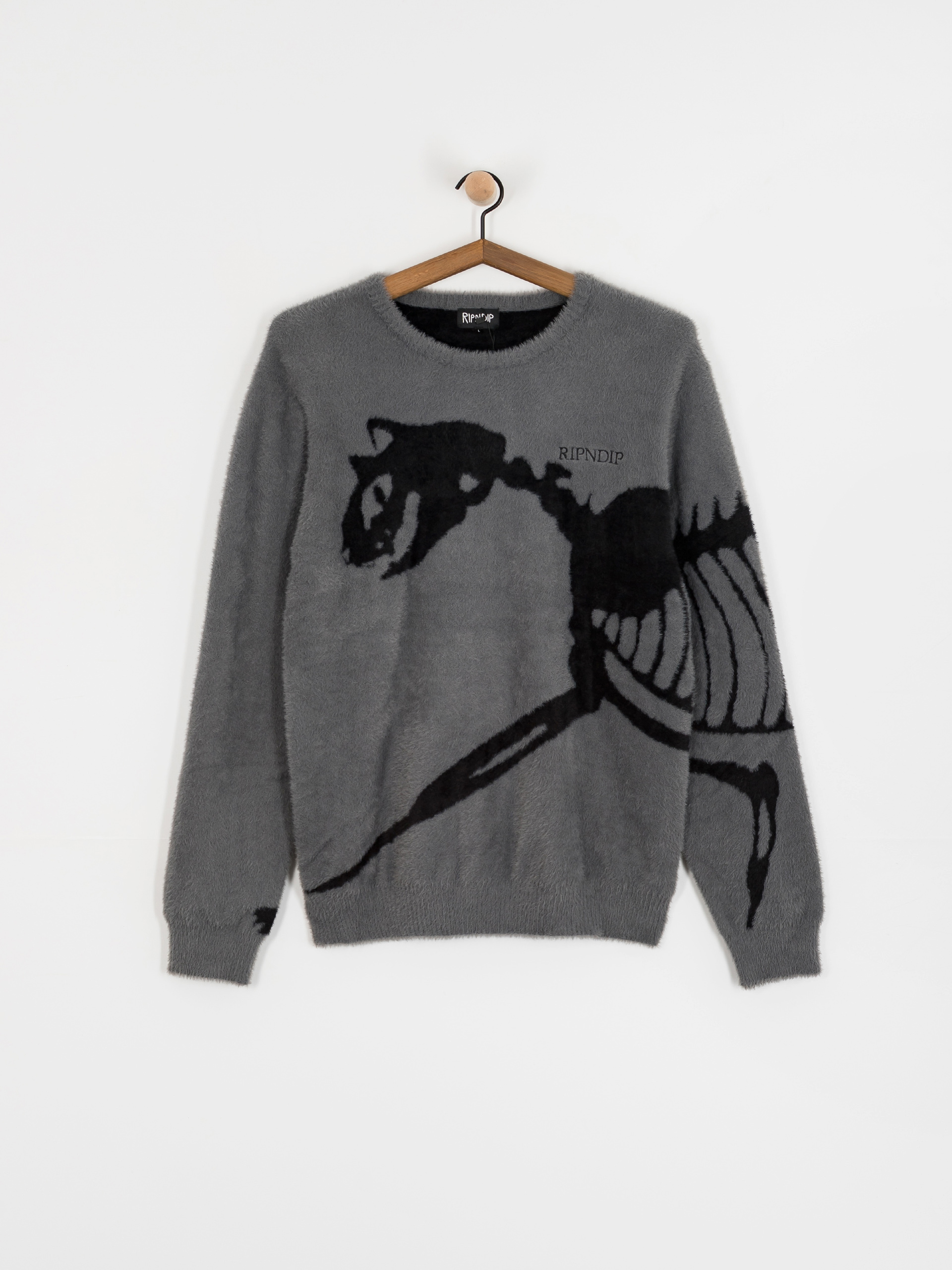 RipNDip Fossil Mohair Knit Sweater (charcoal)