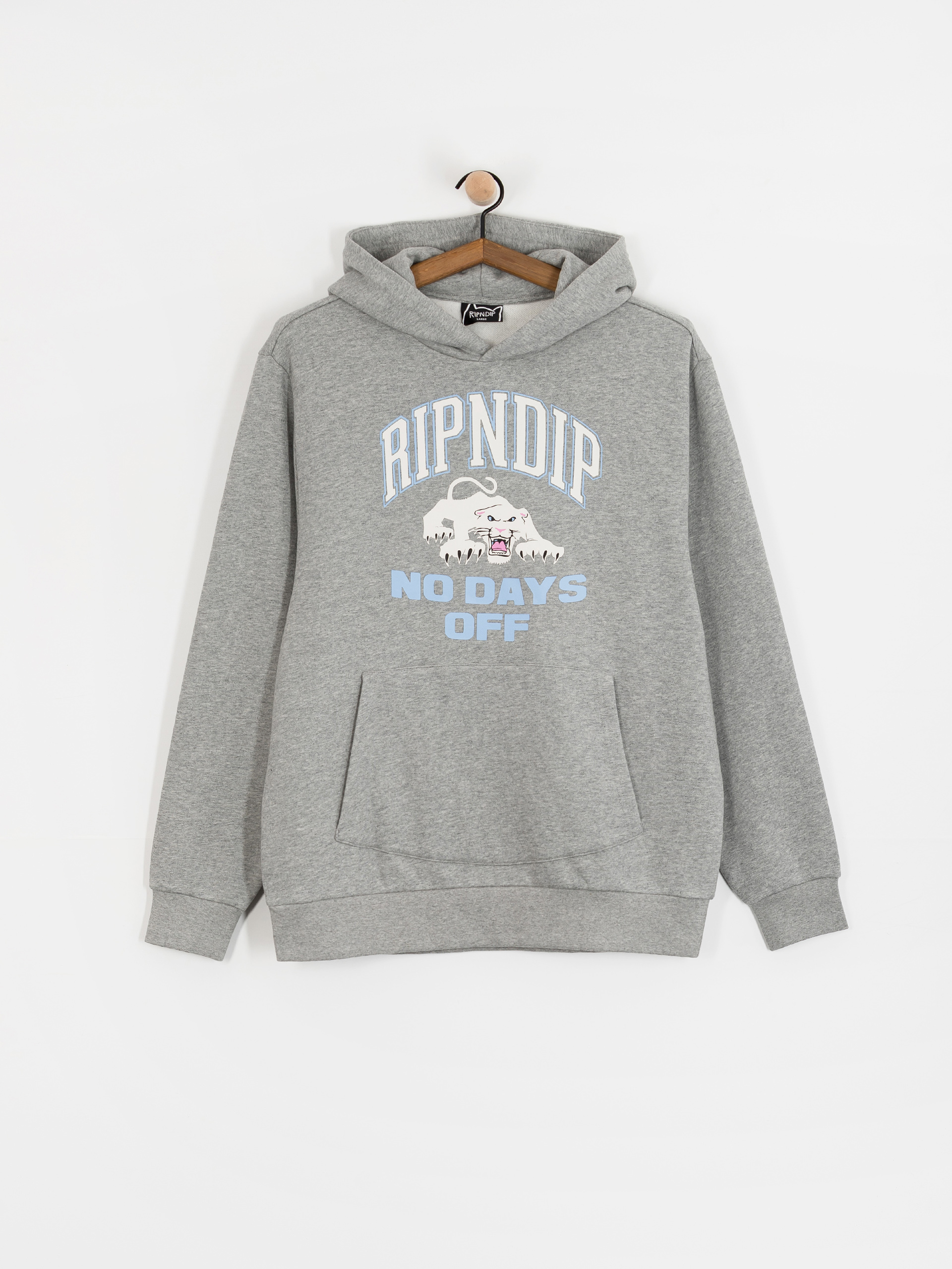 RipNDip White Panther HD Hoodie (heather grey)