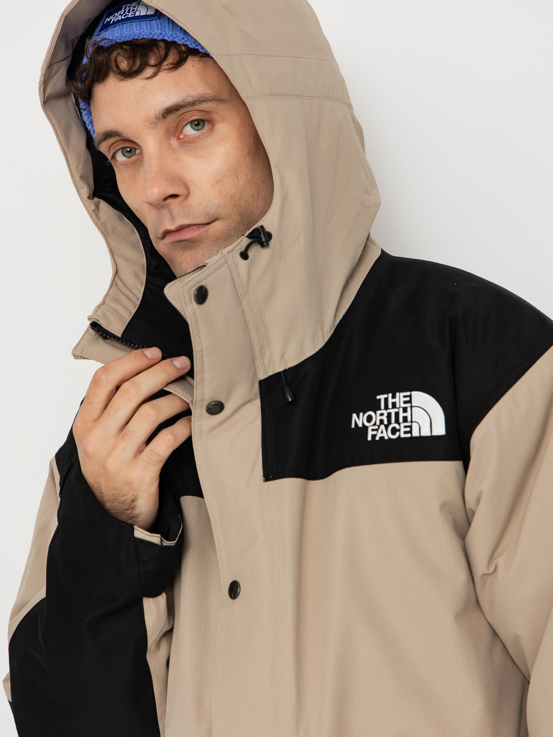 The North Face Mountain Down Jacket (mushroom grey/tnf black)