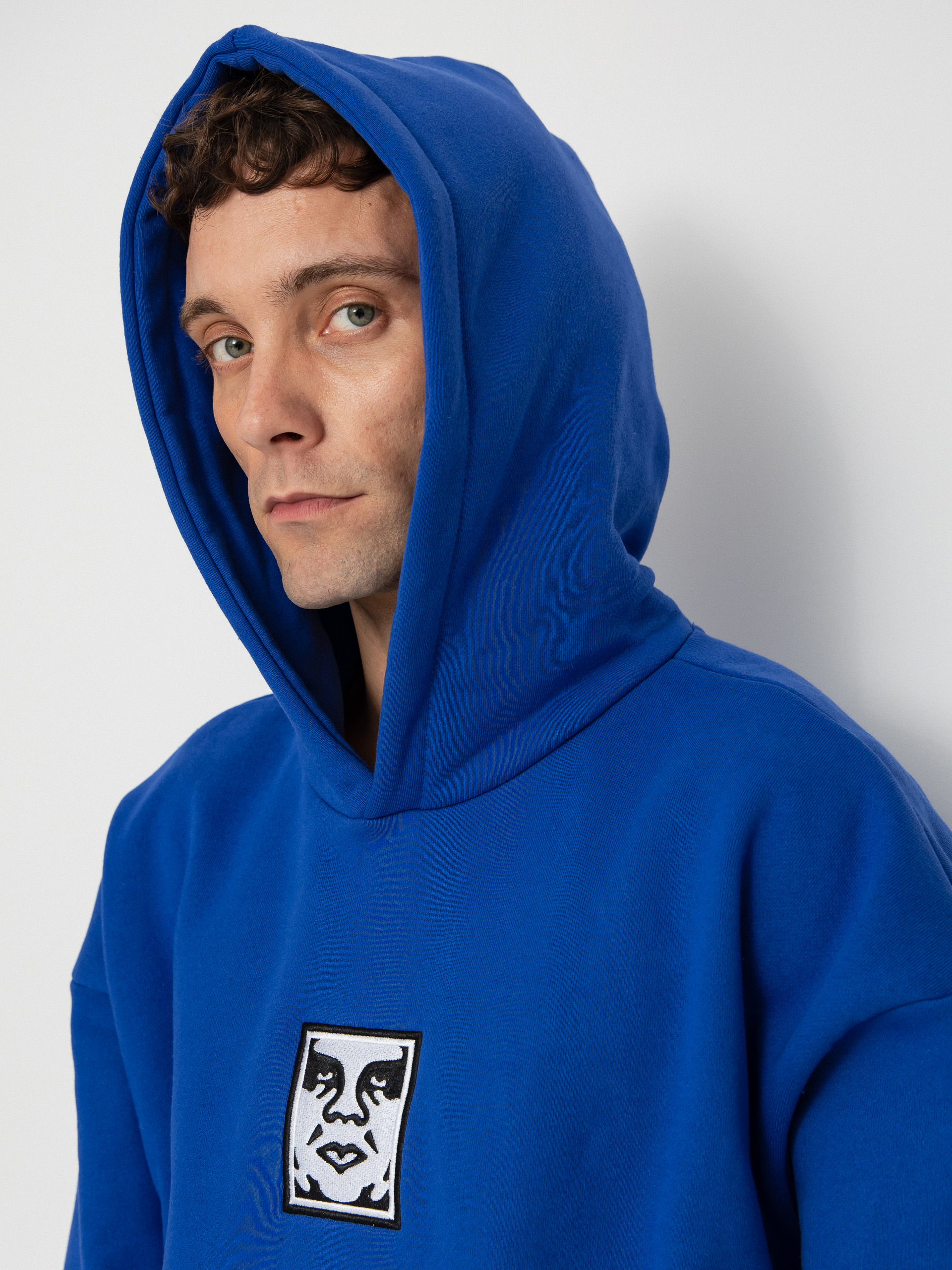 OBEY Hoodie Icon Extra Heavy II HD - blue (dazzling blue)
