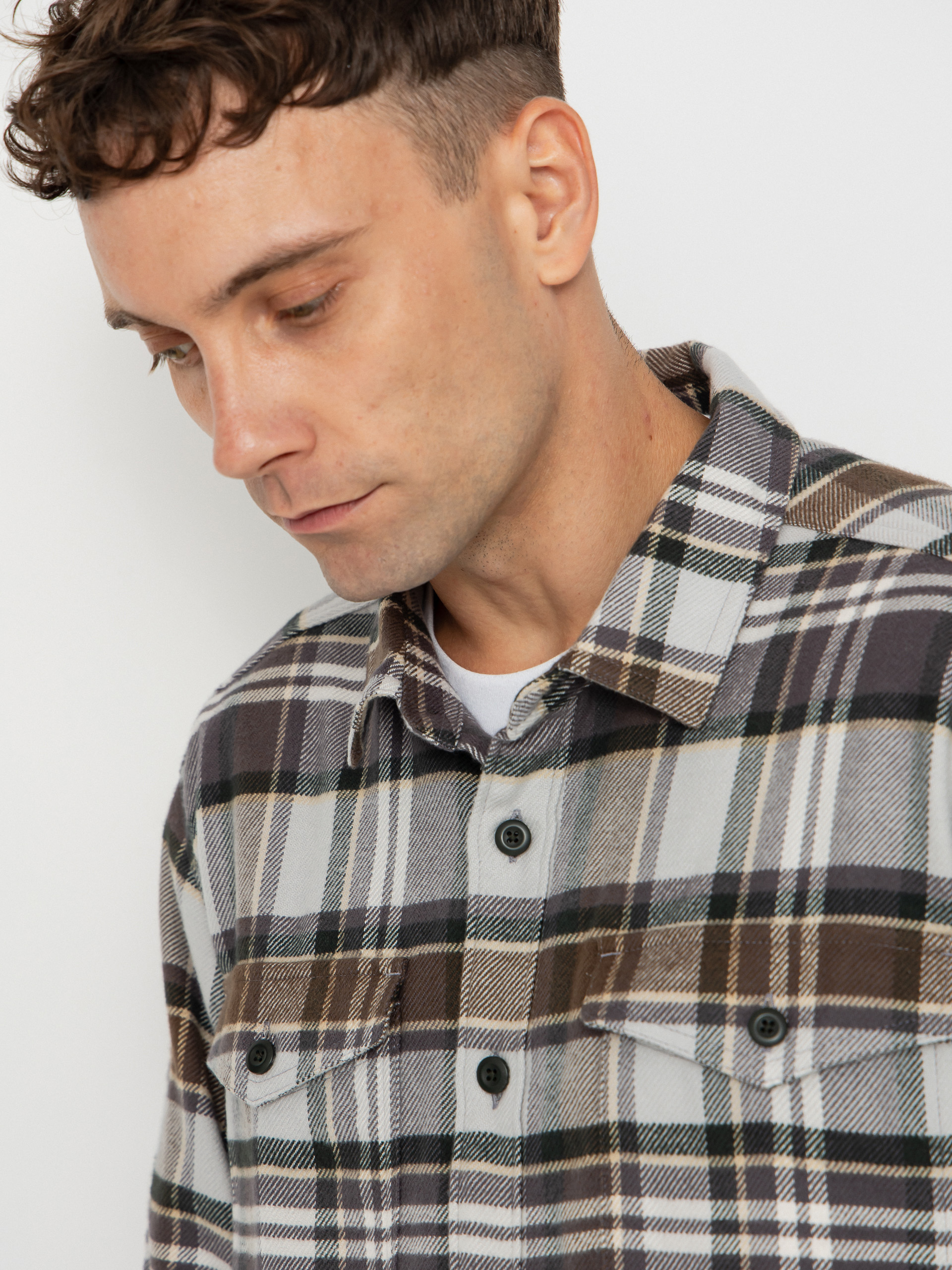 Patagonia Shirt Fjord Flannel (blizzard salt grey)