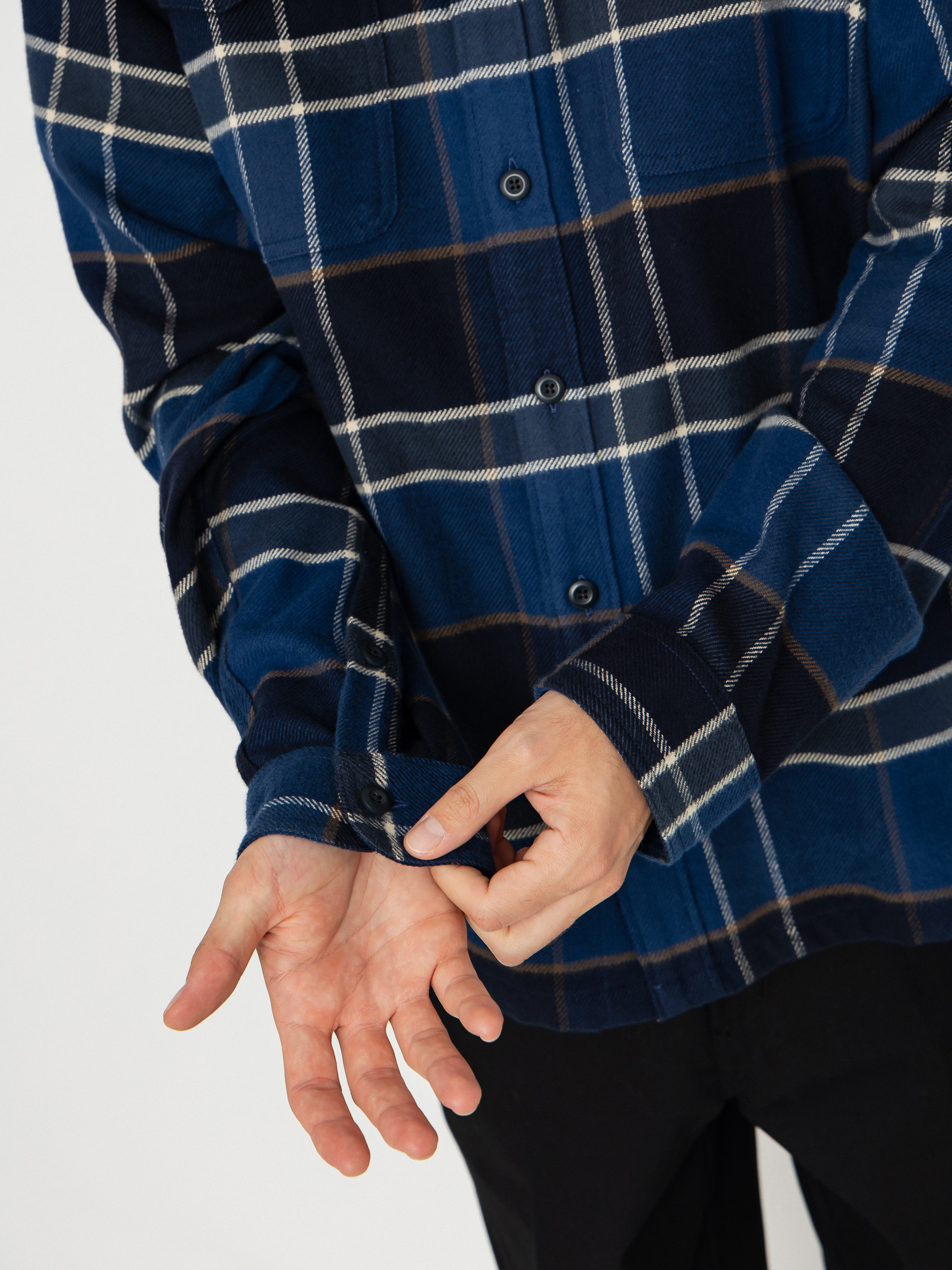Patagonia Fjord Flannel Shirt (cycles sunken blue)