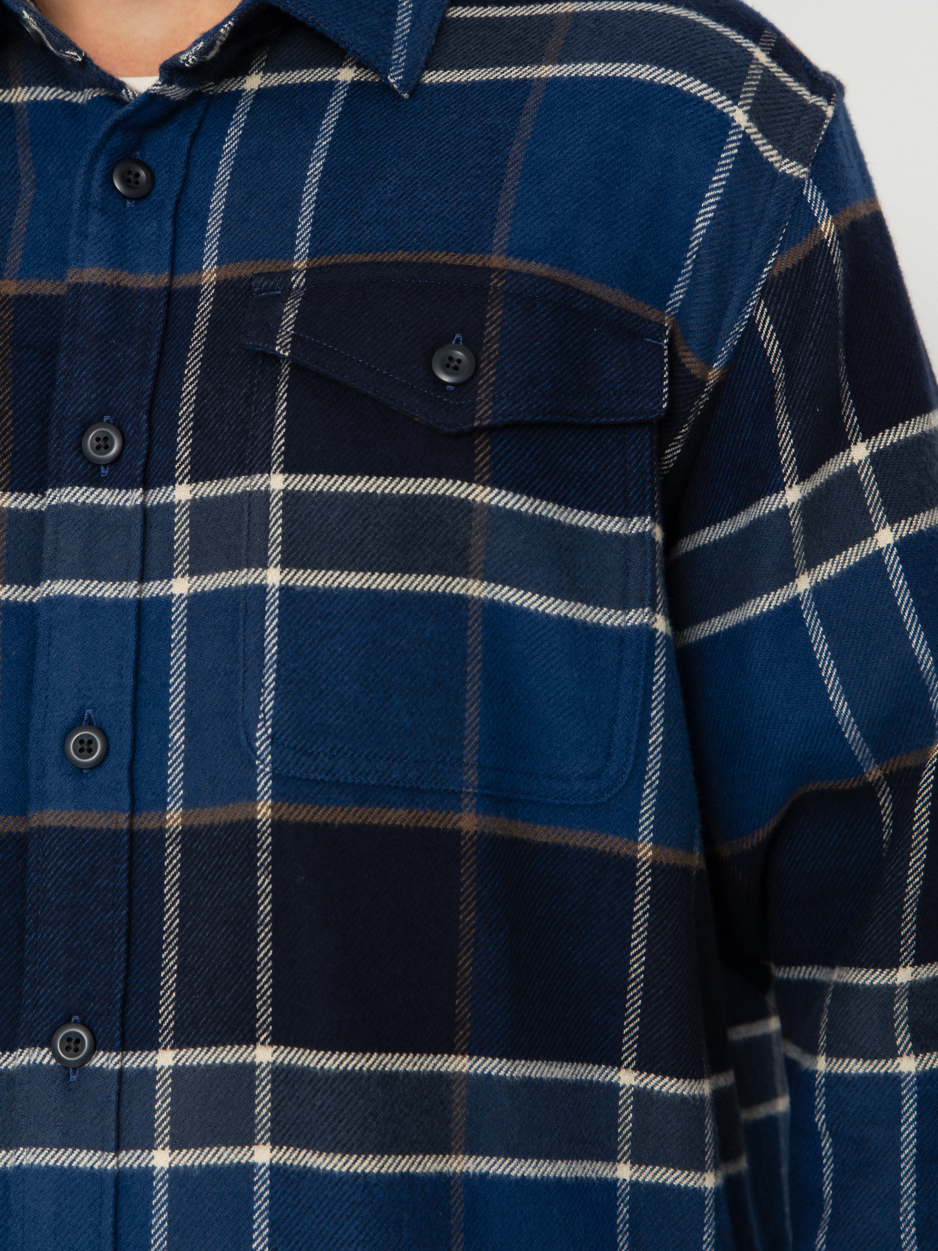 Patagonia Fjord Flannel Shirt (cycles sunken blue)