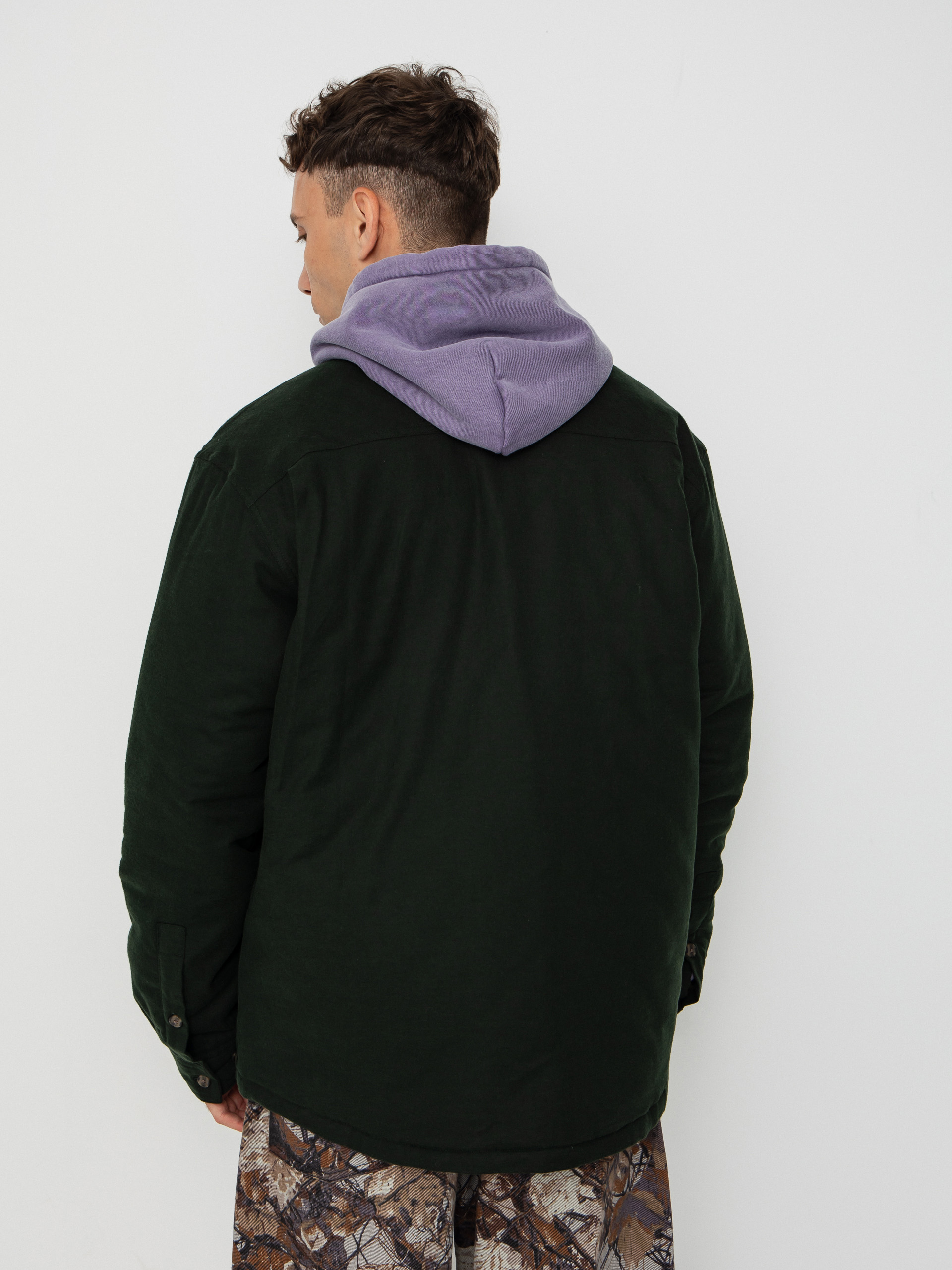 Patagonia Shirt LW Insulated Fjord Flannel - black (old growth green)