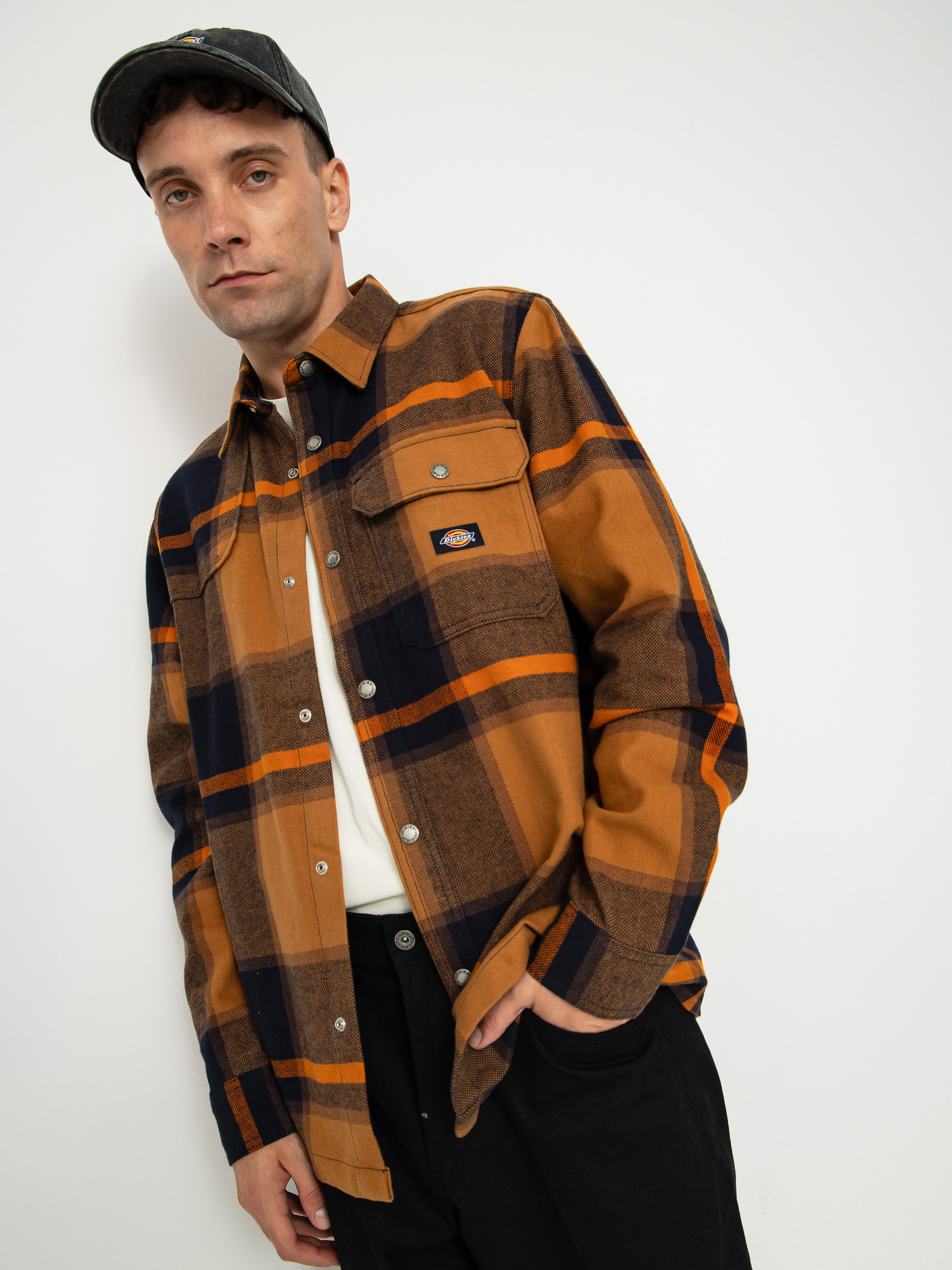 Dickies Nimmons Shirt - yellow, multicolor (night sky)