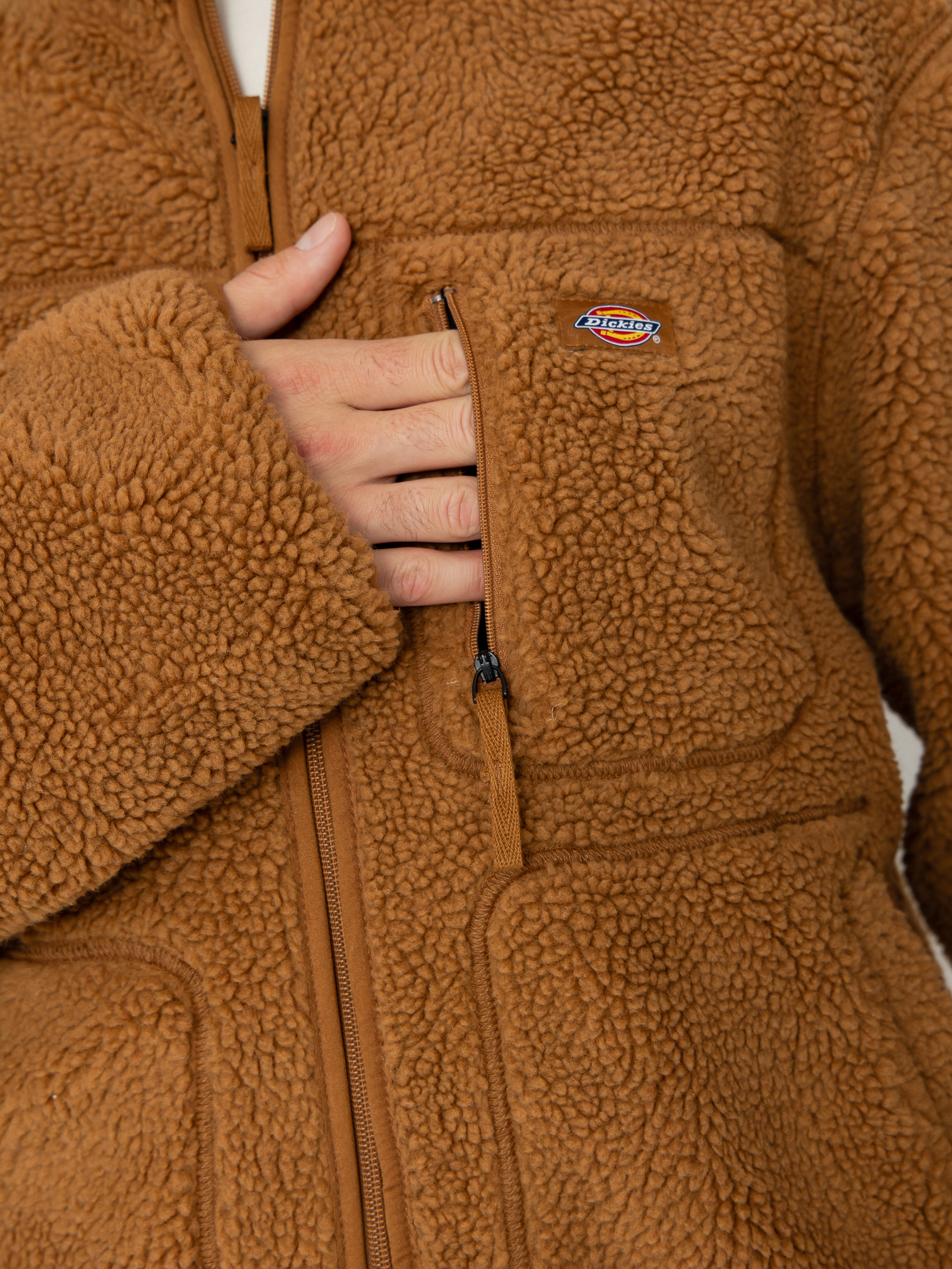 Mens Dickies Mount Hope Fleece  (brown duck)