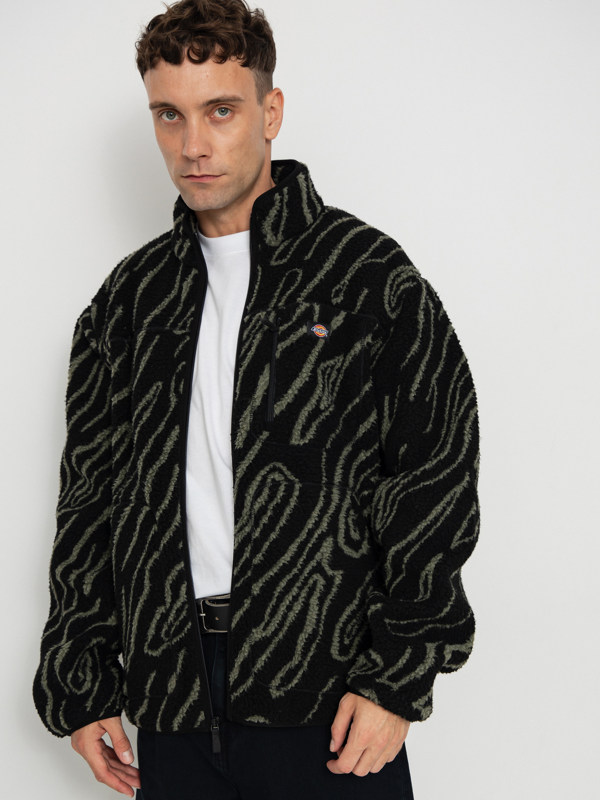Dickies Mount Hope Printed Fleece  (black)