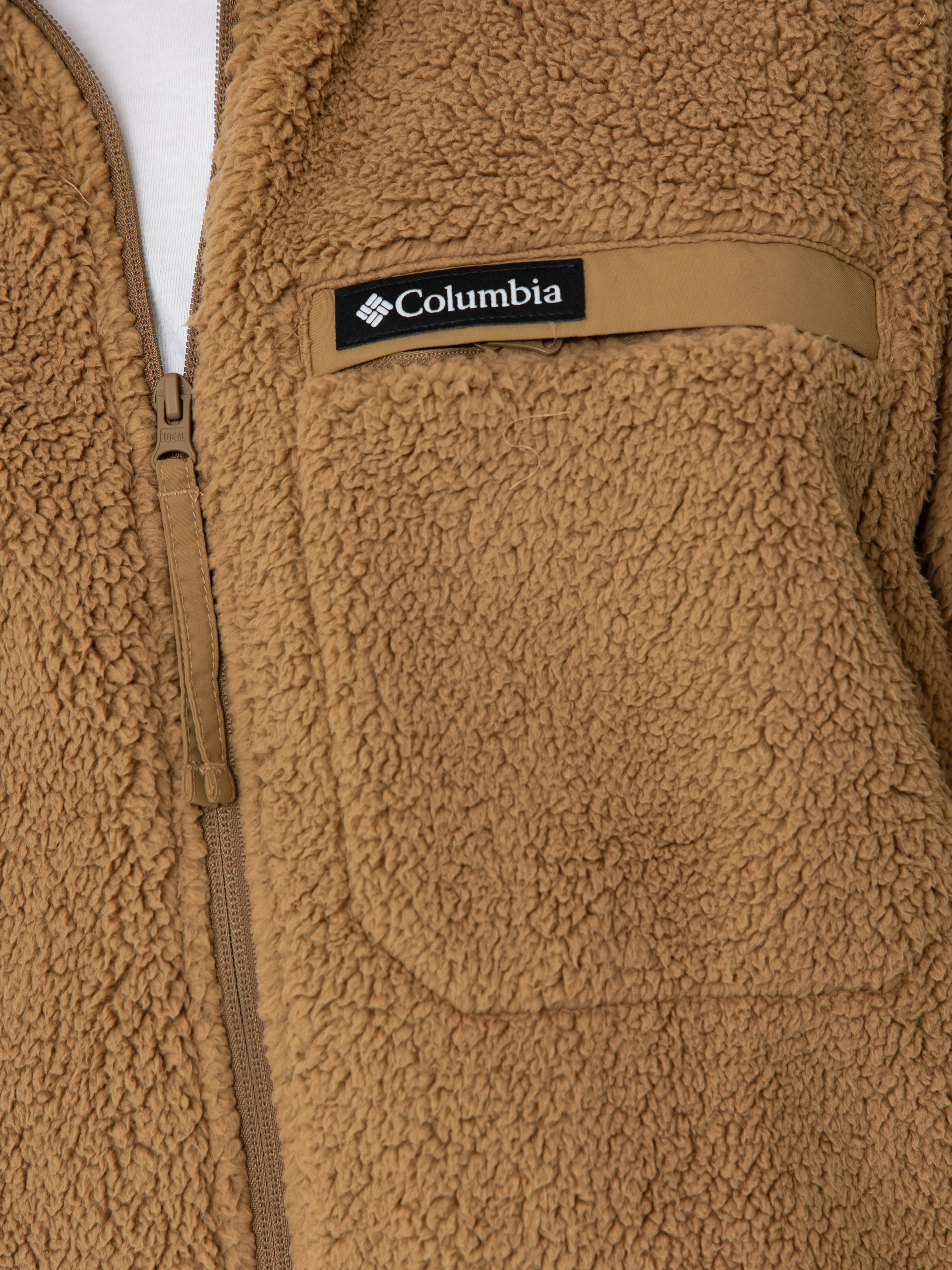 Herren Columbia Rugged Ridge High Pile Full Zip Fleece Jacke (delta)