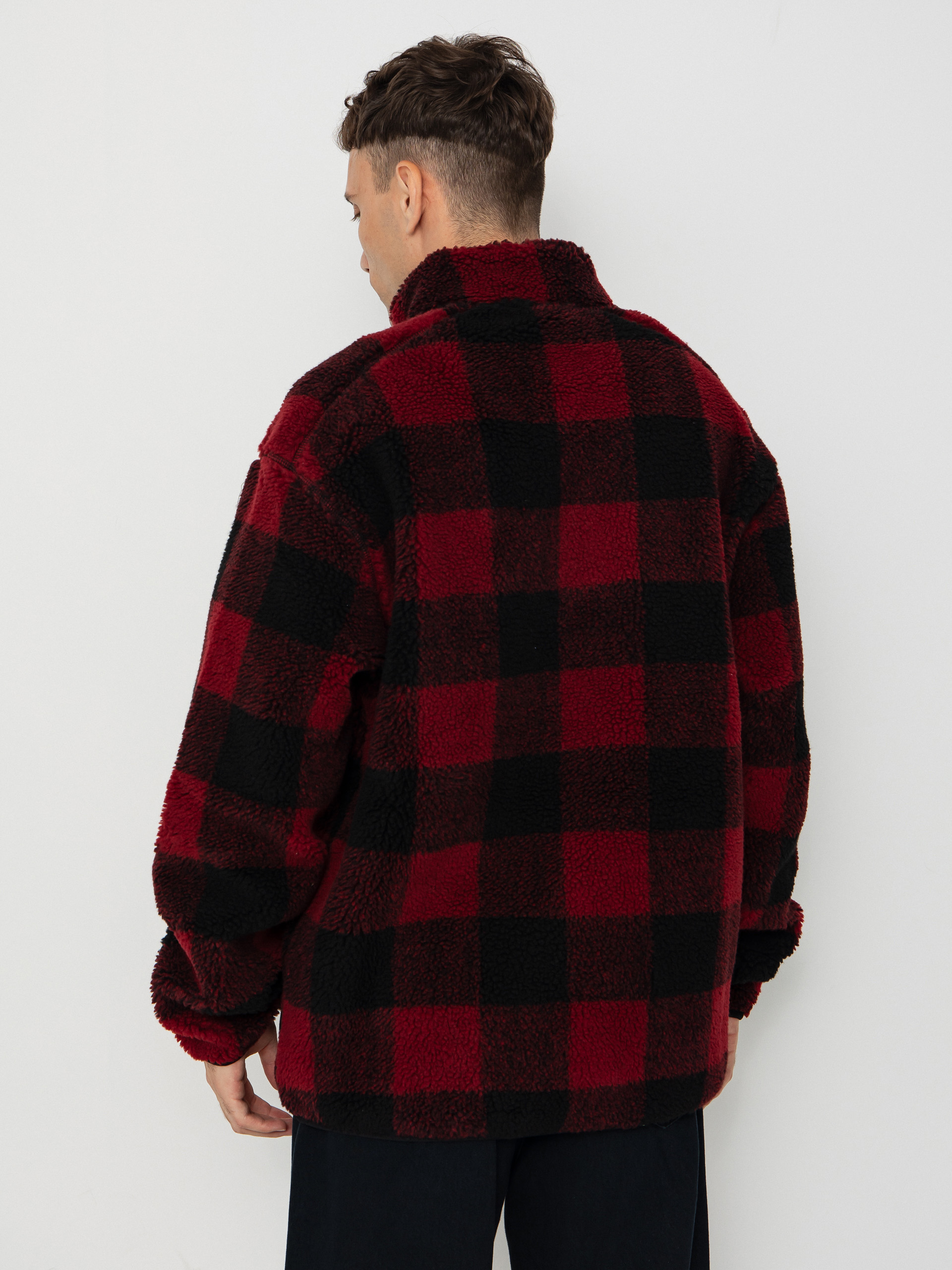 Mens Quiksilver Fleece  Mercury Woodlands Sherpa (woodlands biking red)