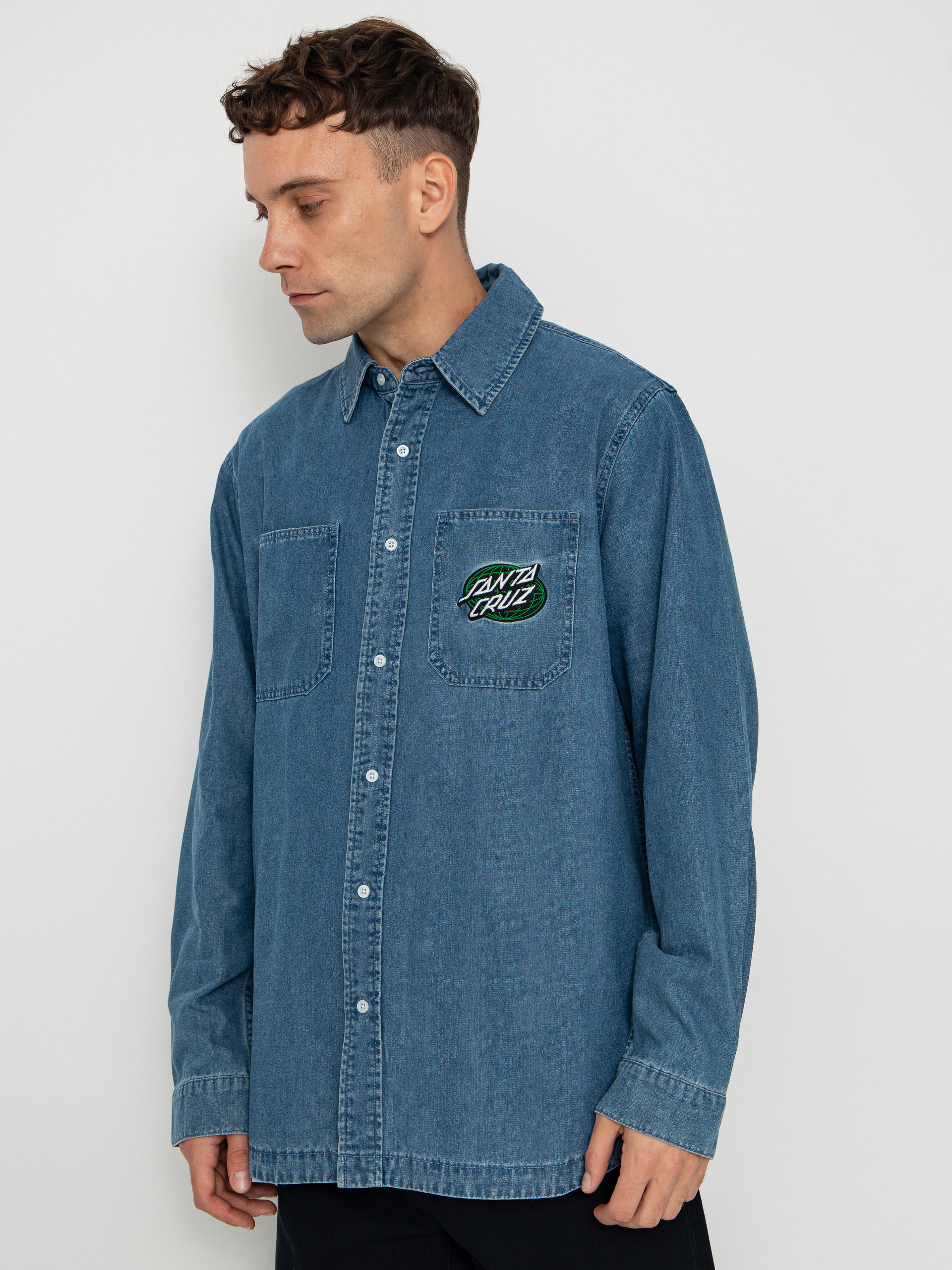 Santa Cruz Shirt Global Oval Dot (classic blue)