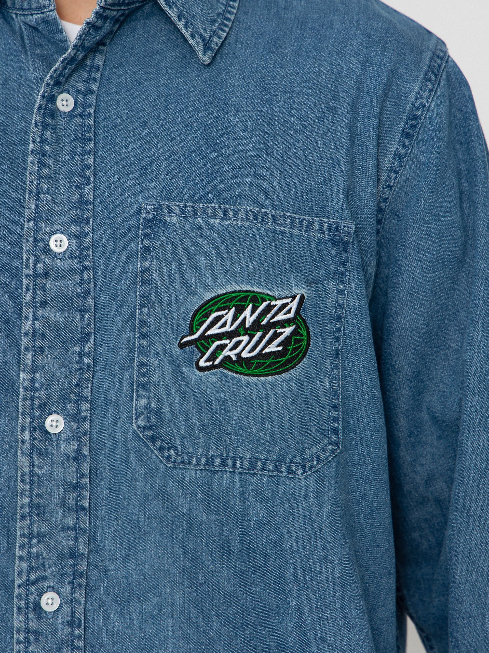 Santa Cruz Shirt Global Oval Dot (classic blue)