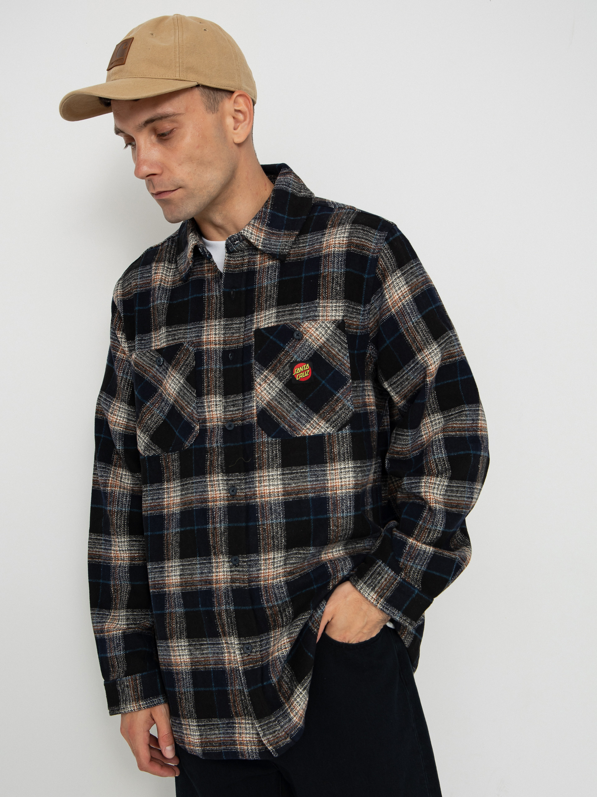 Santa Cruz Shirt Apex (navy check)