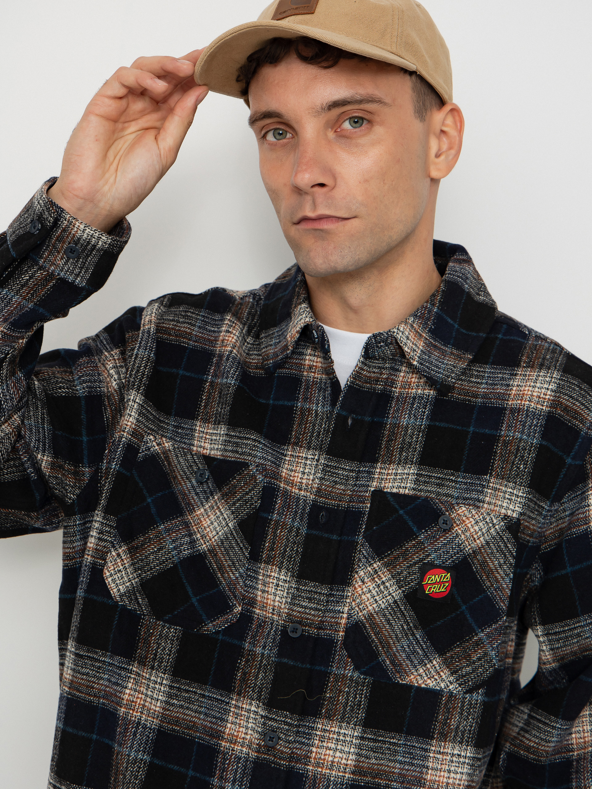 Santa Cruz Shirt Apex (navy check)