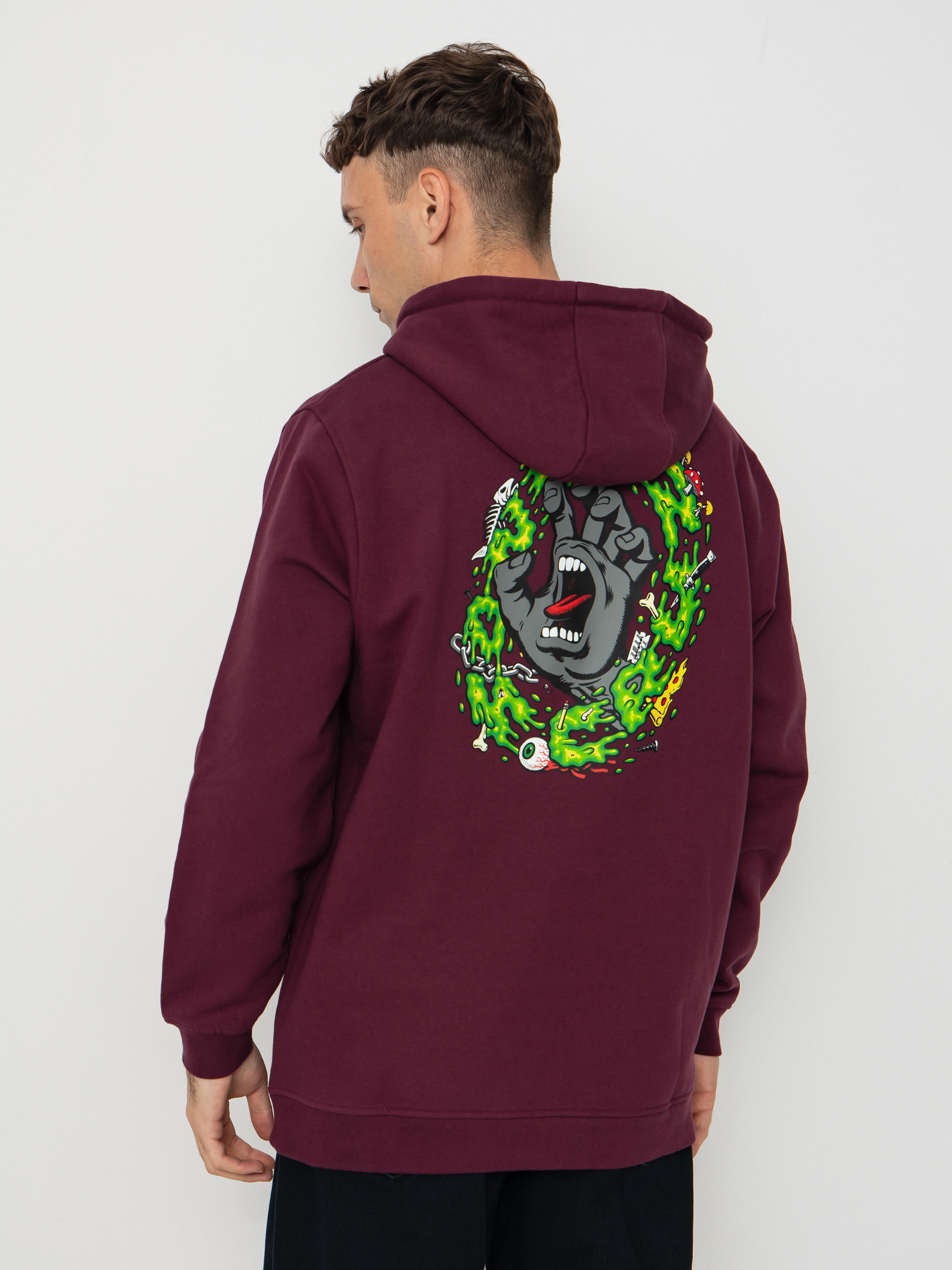 Santa Cruz Sweatshirt Slime Scream (dark cherry)