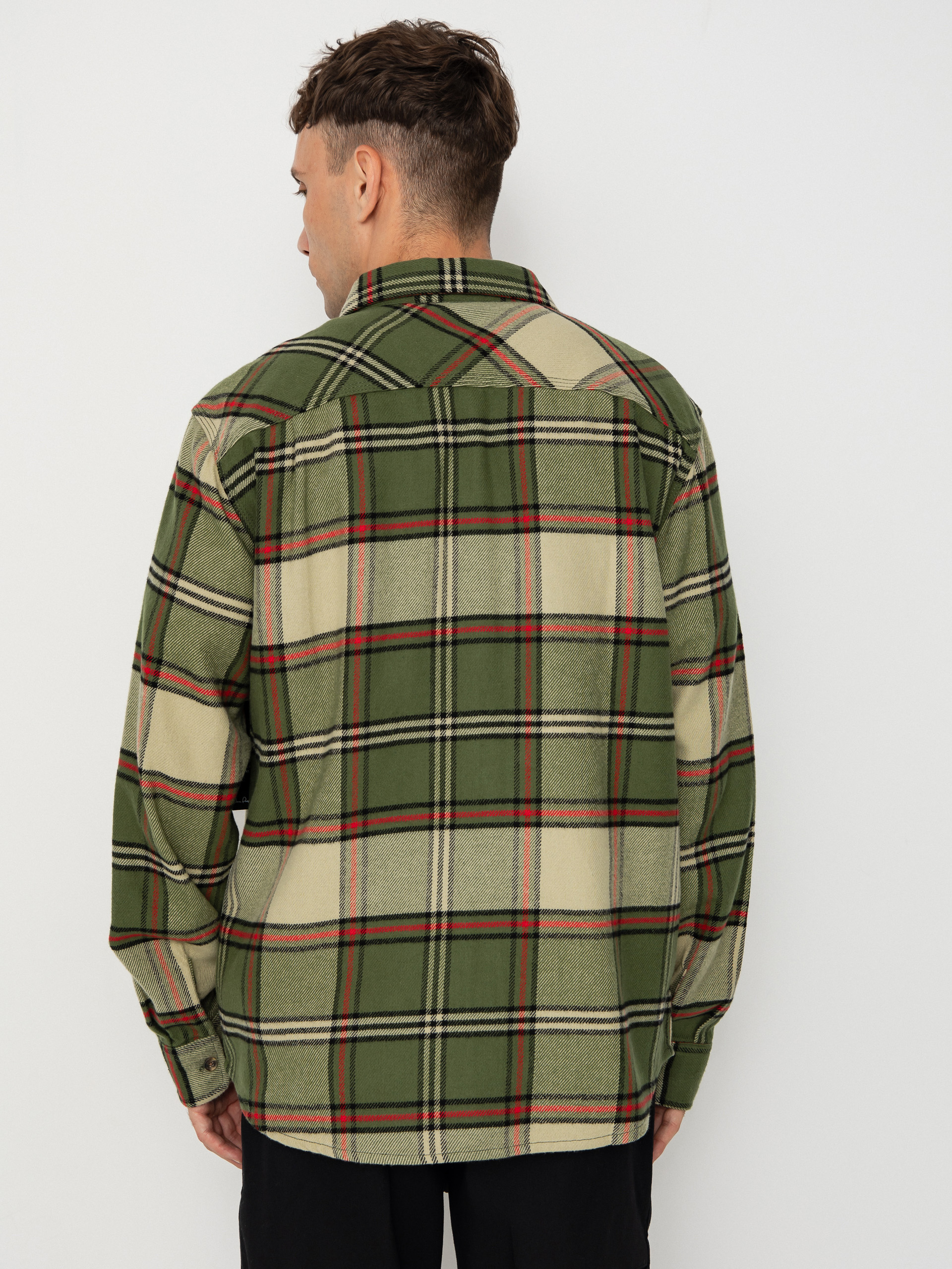 Brixton Hemd Bowery Flannel (wild green/elm/adrenaline rush)
