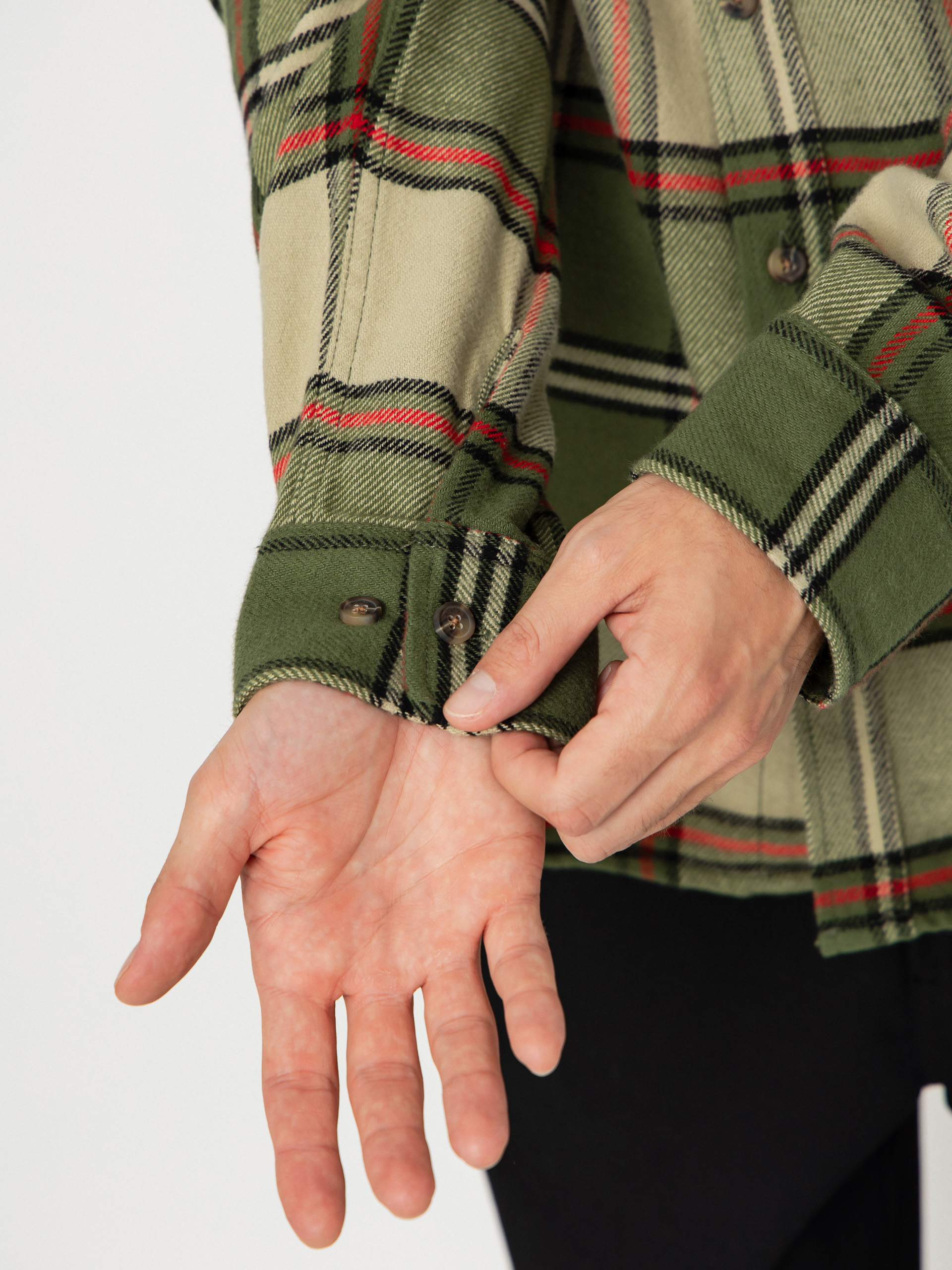 Brixton Hemd Bowery Flannel (wild green/elm/adrenaline rush)