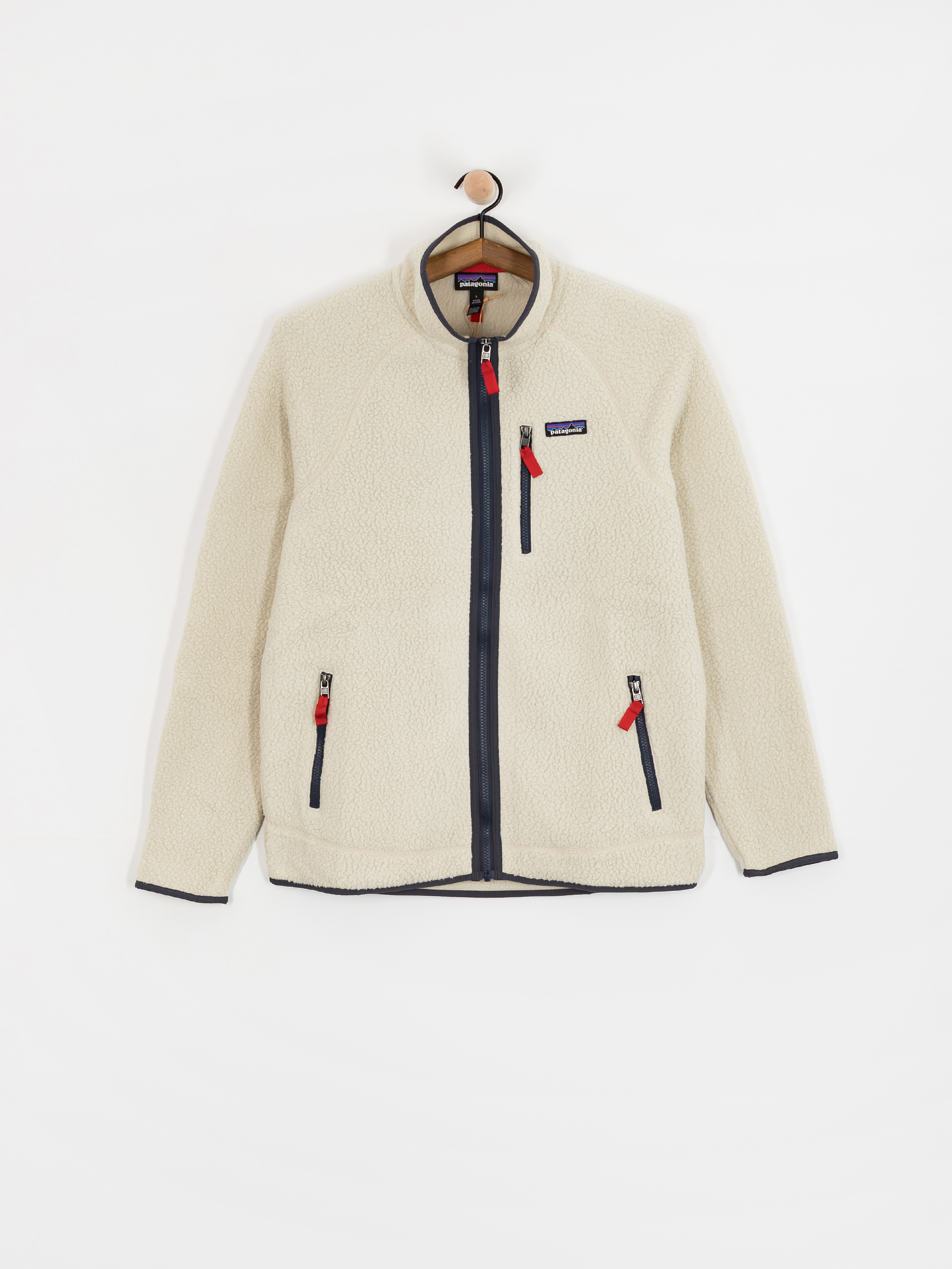 Patagonia Retro Pile Jacke (pelican w/smolder blue)