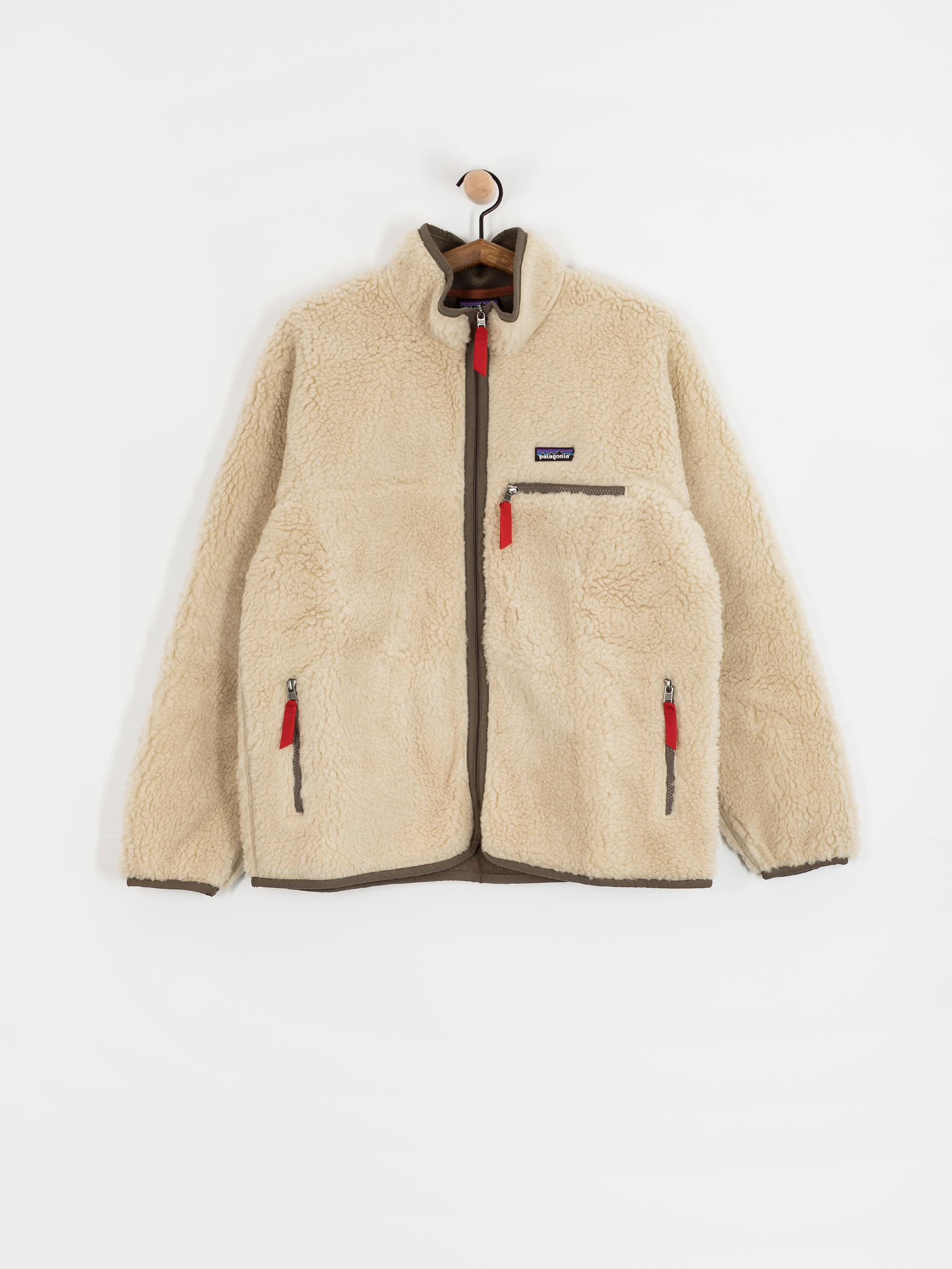 Patagonia Natural Blend Retro Cardigan Sweatshirt (dark natural w/marlow brown)