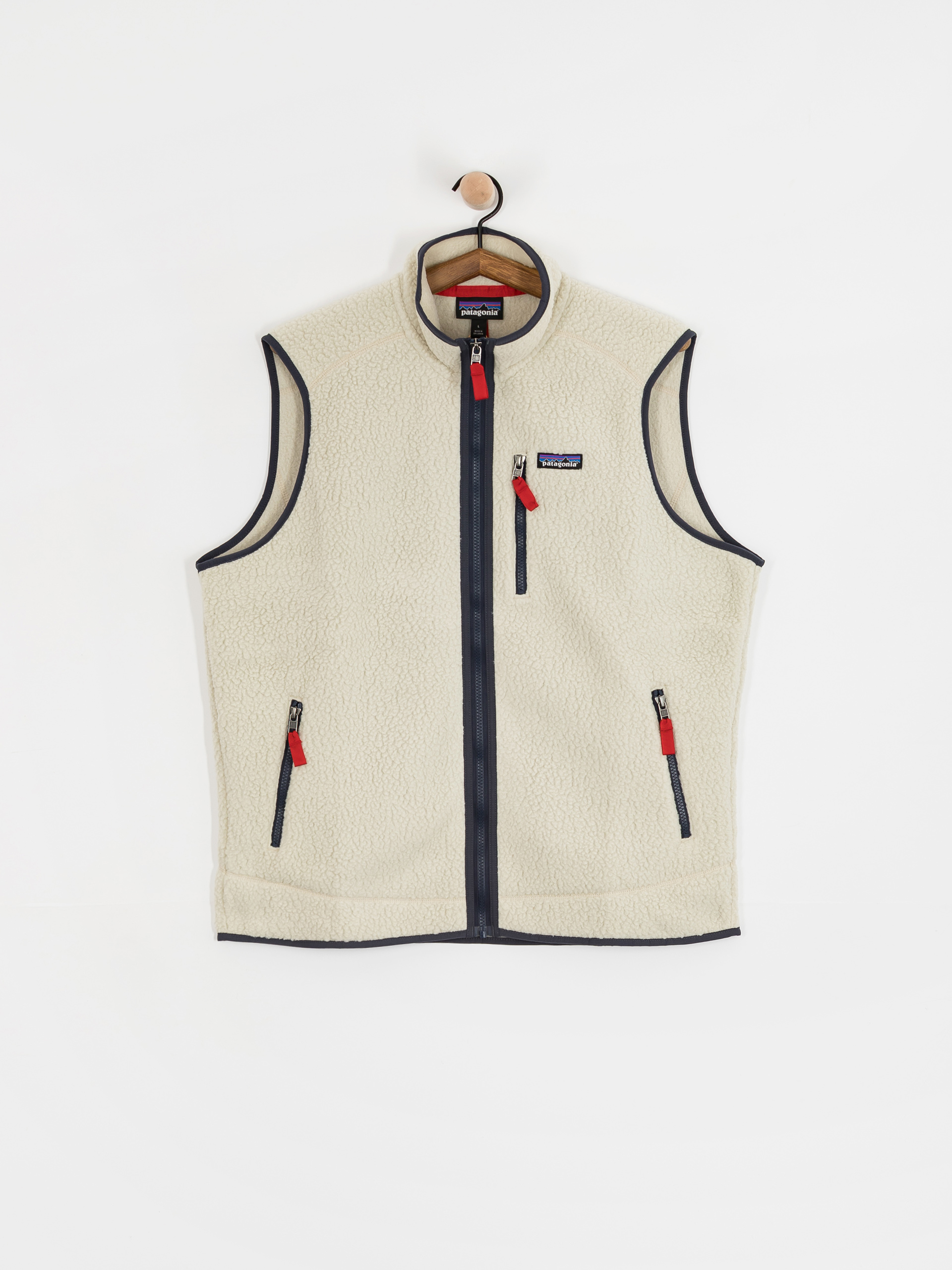 Patagonia Retro Pile Vest (pelican w/smolder blue)