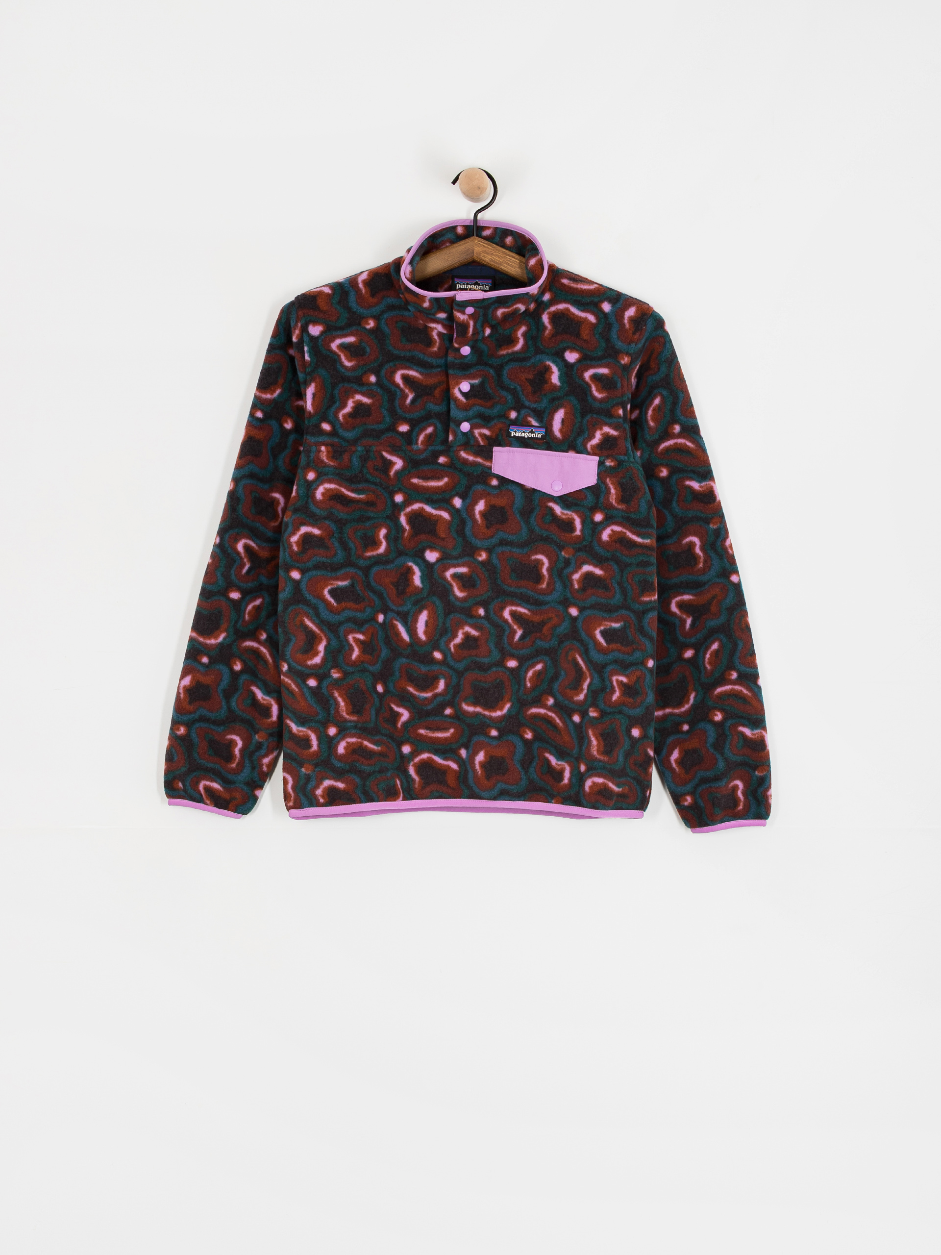 Womens Patagonia LW Synch Snap T Fleece  (soft spirea dried vanilla)