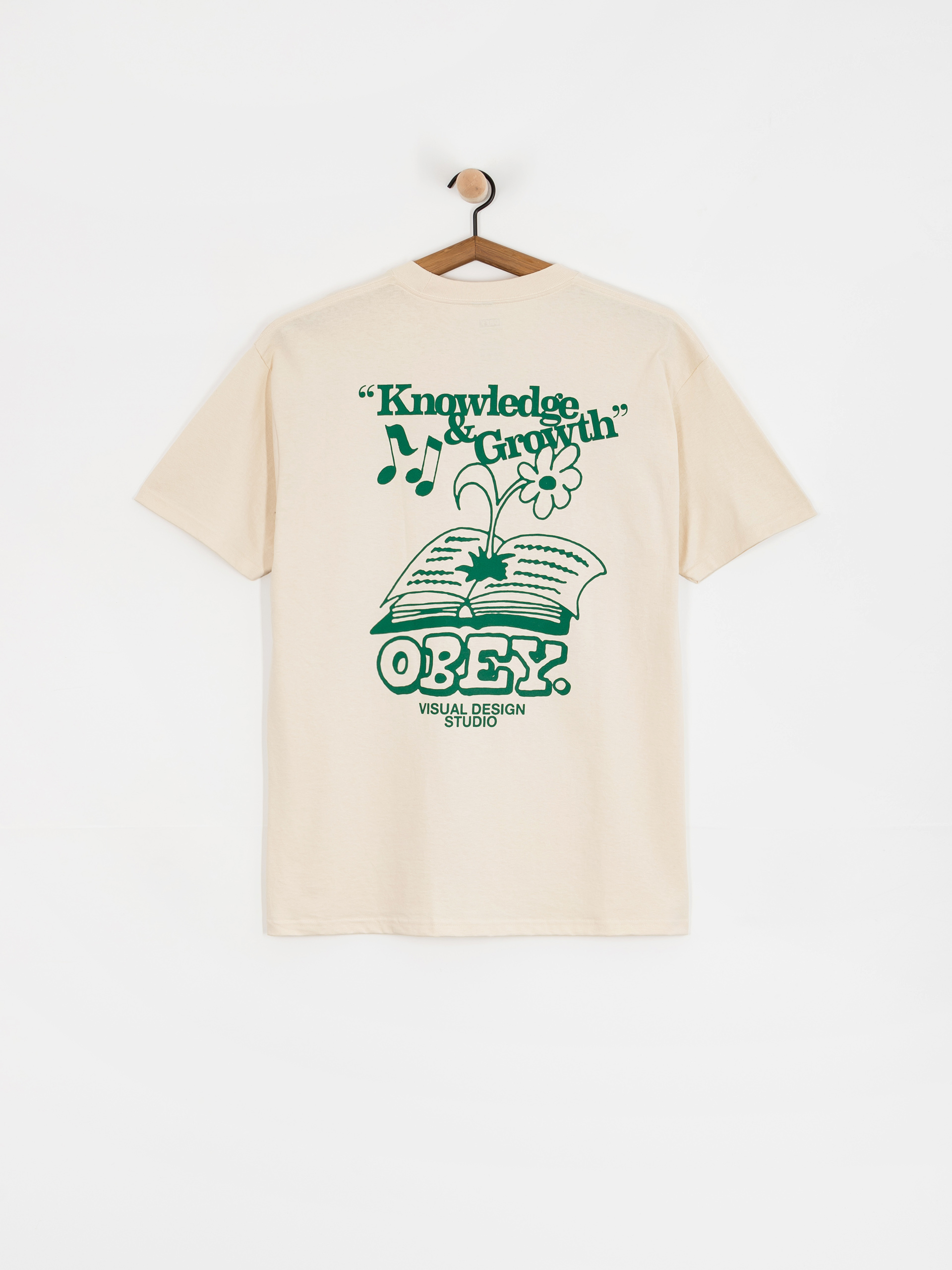 OBEY Obey Knowledge & Growth T-Shirt (cream)