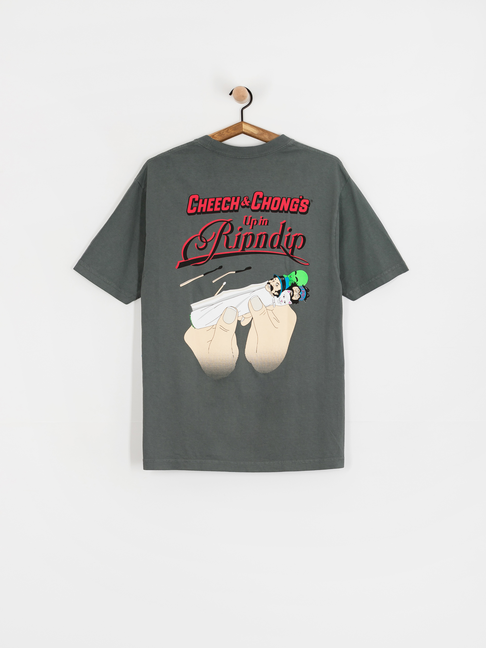 RipNDip Roll Me Up T-Shirt (charcoal)
