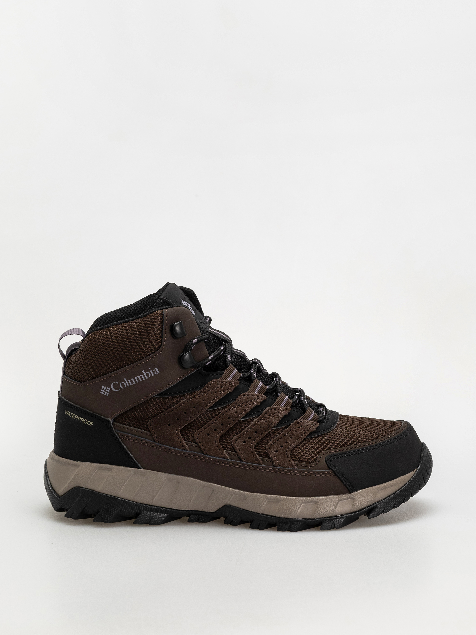 Columbia Strata Trail Mid WP Wmn Schuhe (cordovan/granite purple)