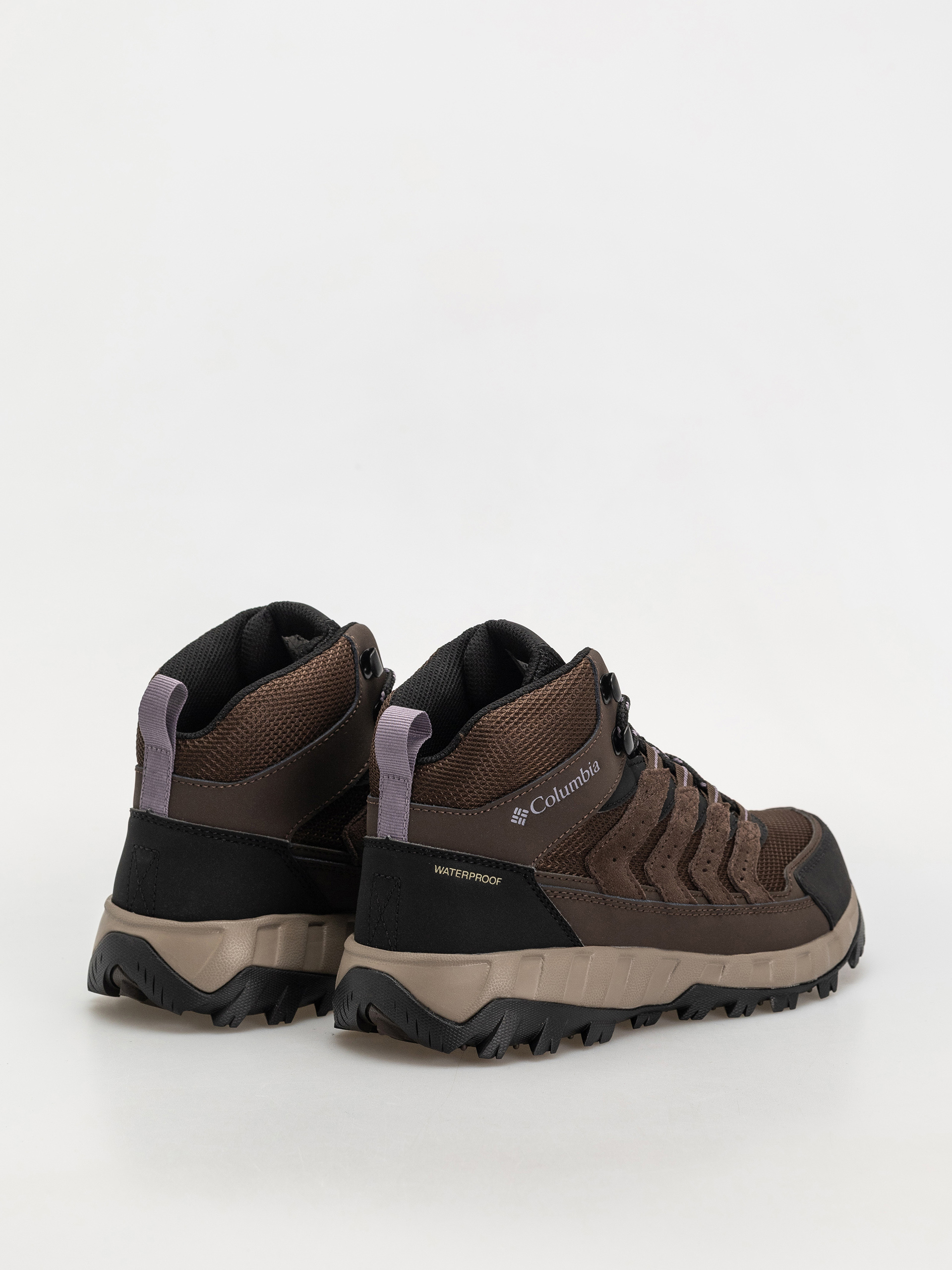Columbia Strata Trail Mid WP Wmn Schuhe (cordovan/granite purple)