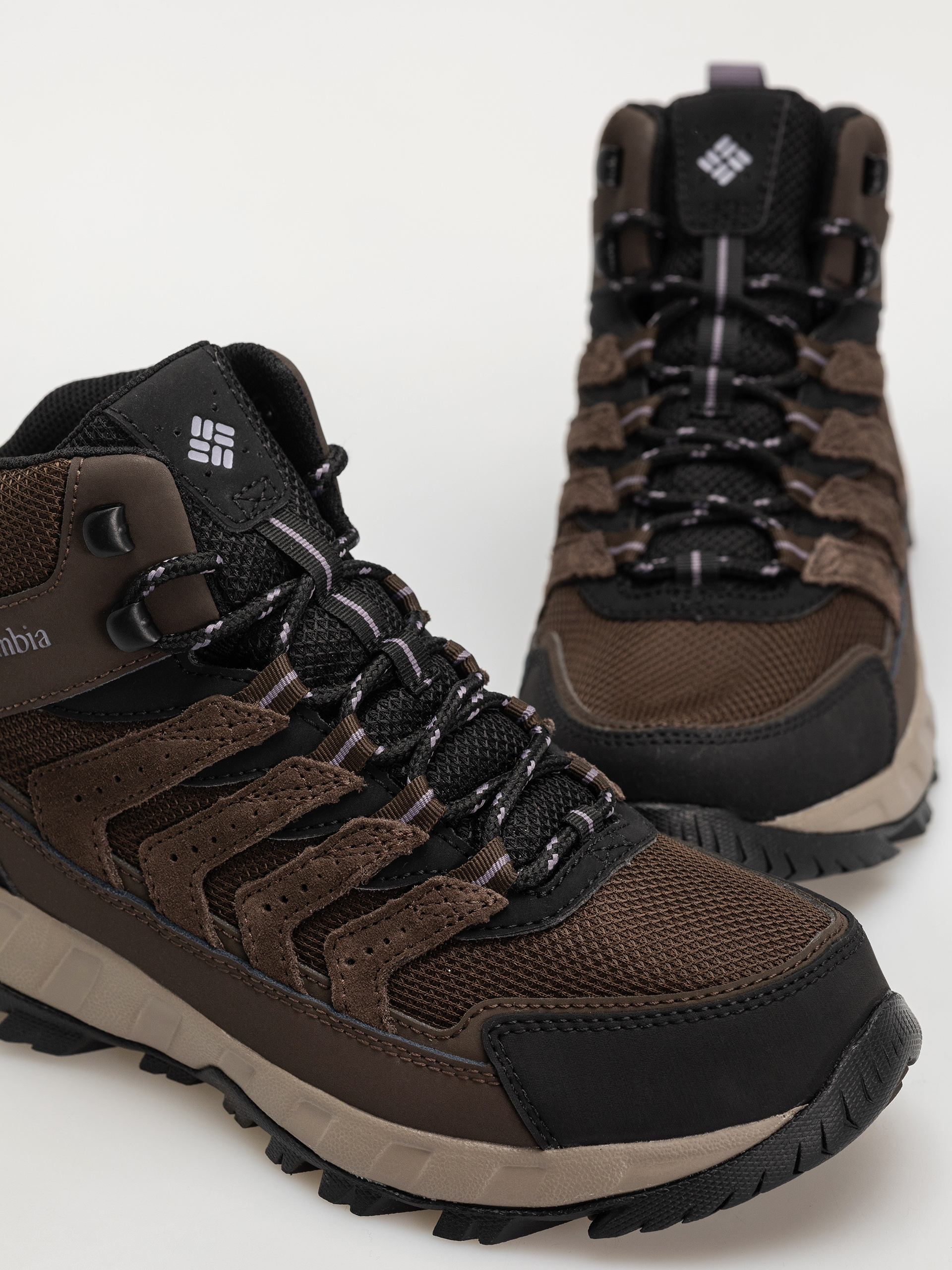 Columbia Strata Trail Mid WP Wmn Schuhe (cordovan/granite purple)