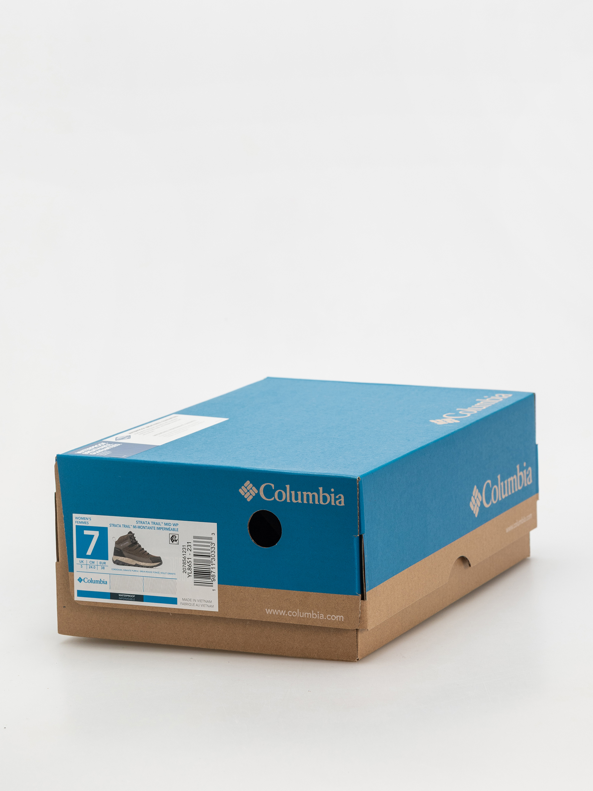 Columbia Strata Trail Mid WP Wmn Shoes (cordovan/granite purple)